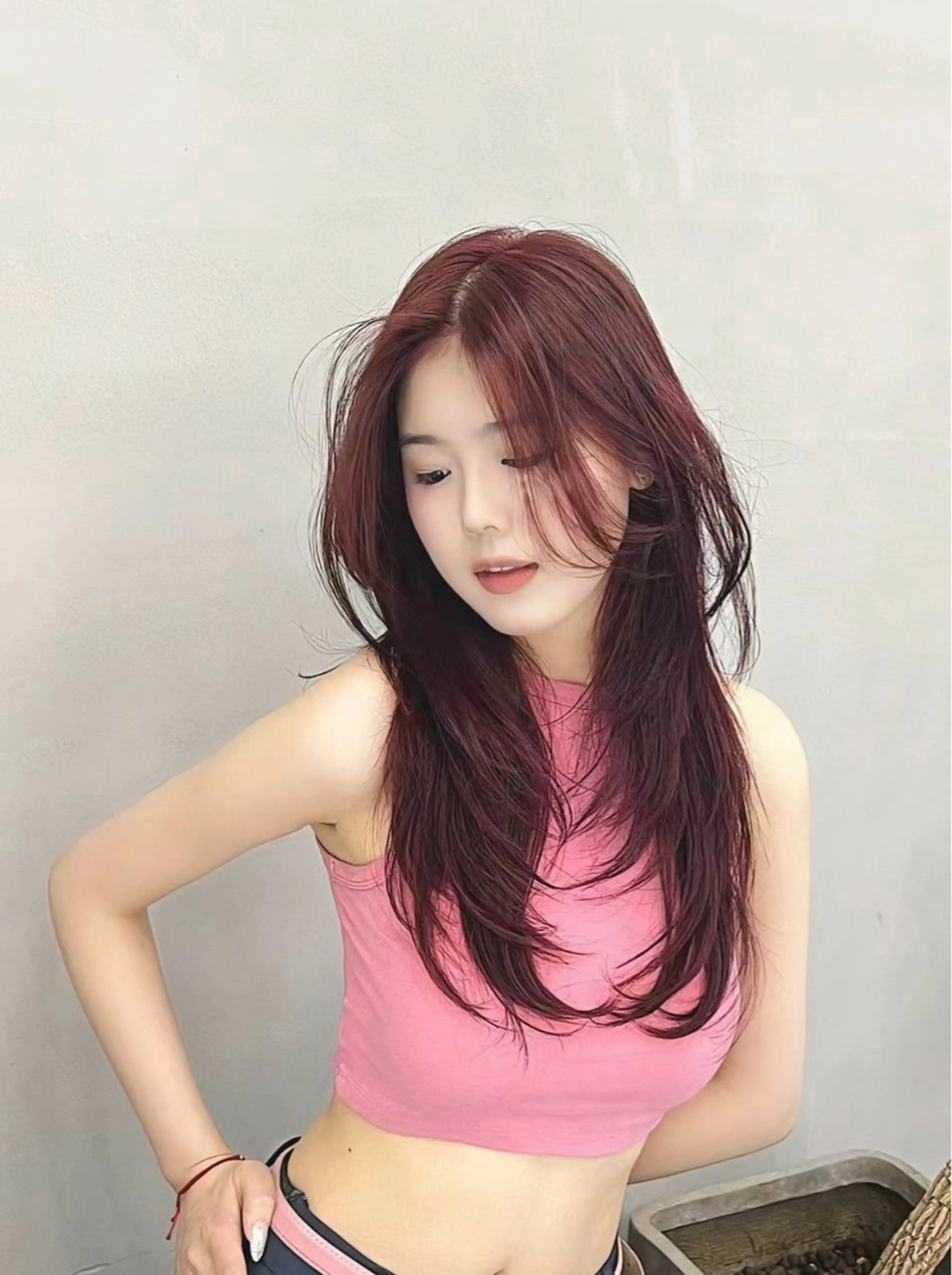 ロング カラー カット ヘアカラー トリートメント ワンホンヘア ケラチン/Kaitoのヘアスタイル