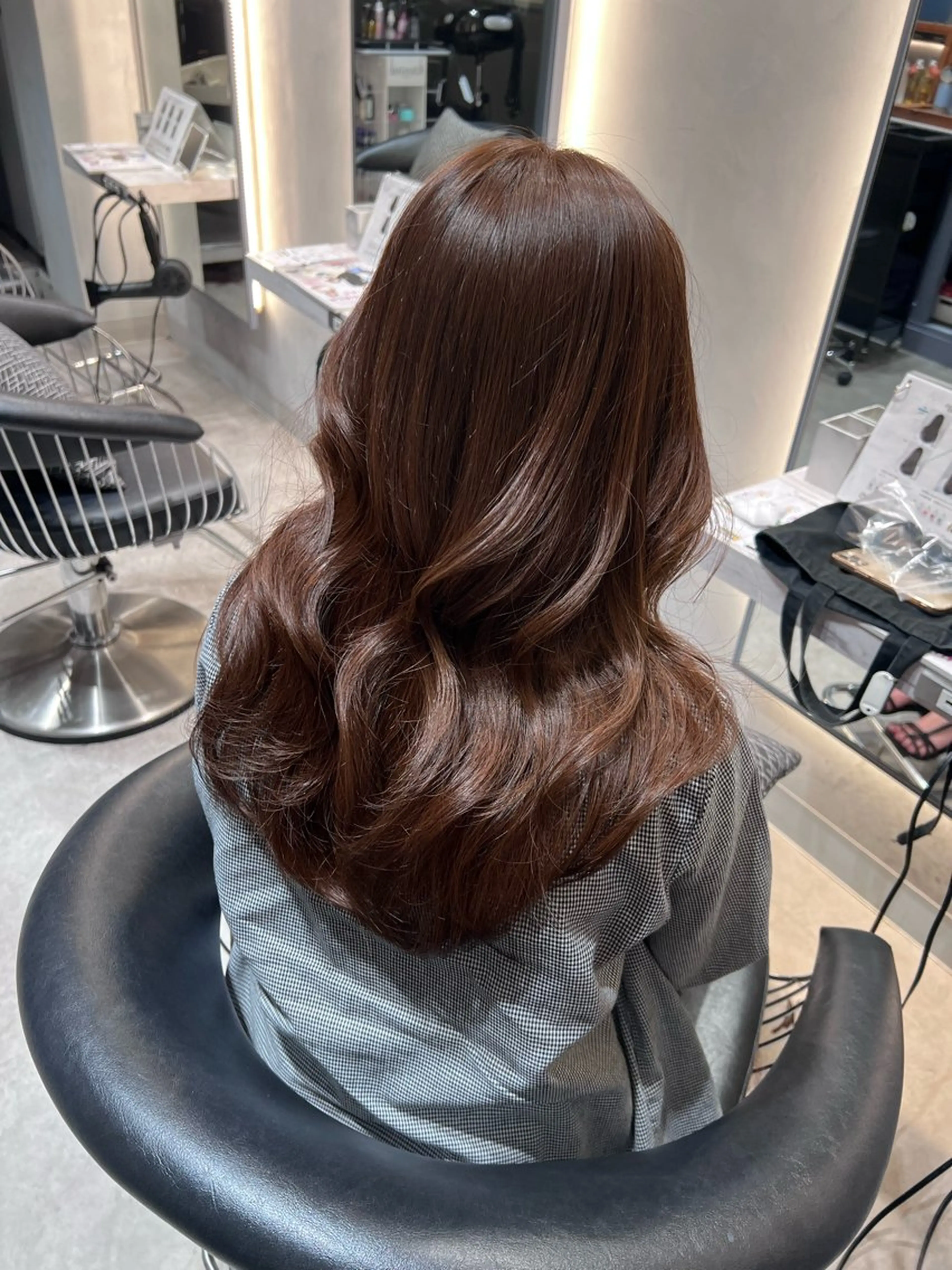 ミディアム 韓国レイヤーカット/ 縮毛矯正/羽田航のヘアスタイル