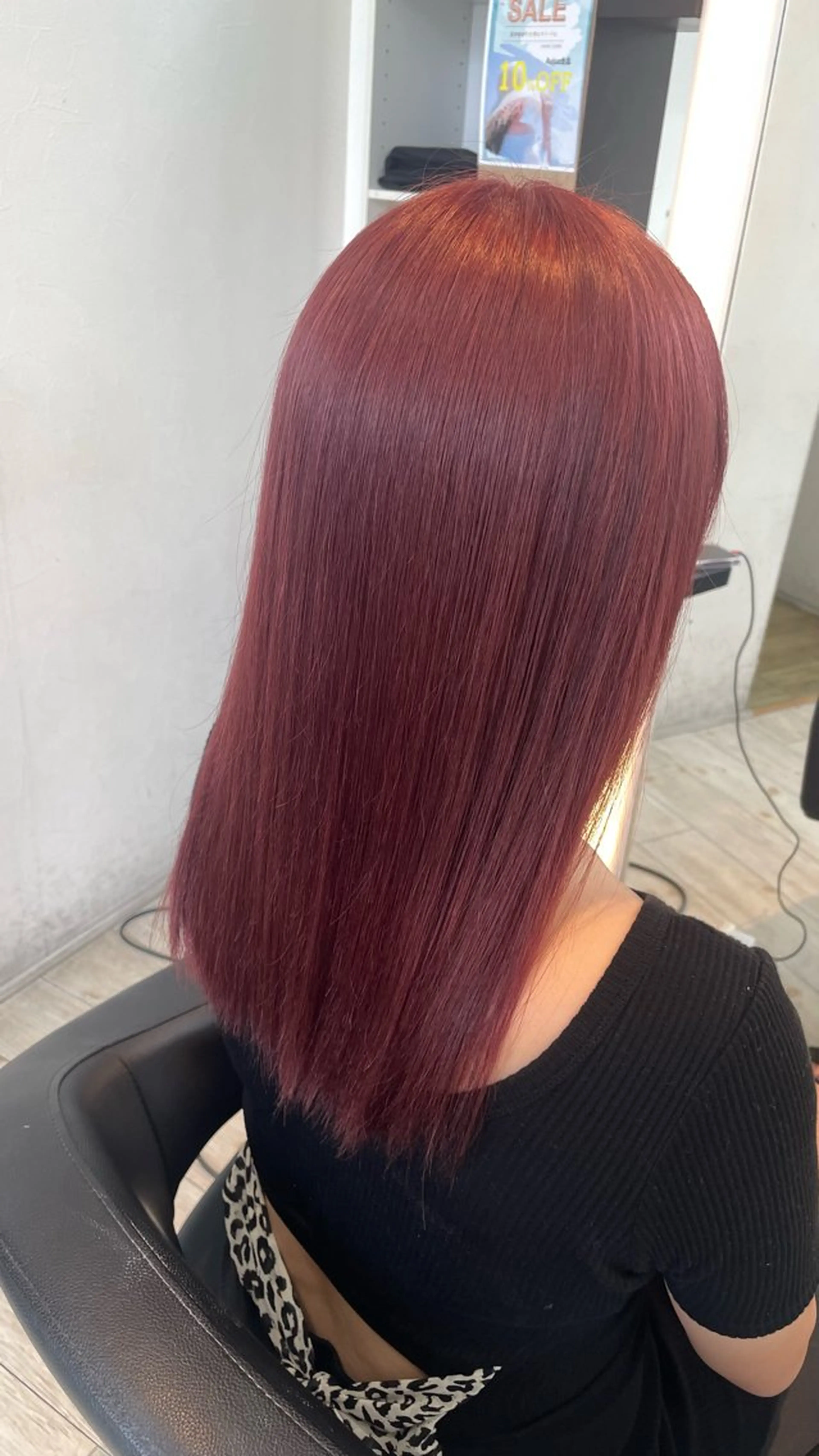 セミロング カラー ヘアカラー トリートメント ブリーチ/髪質改善/ ハイトーン/暖色のヘアスタイル