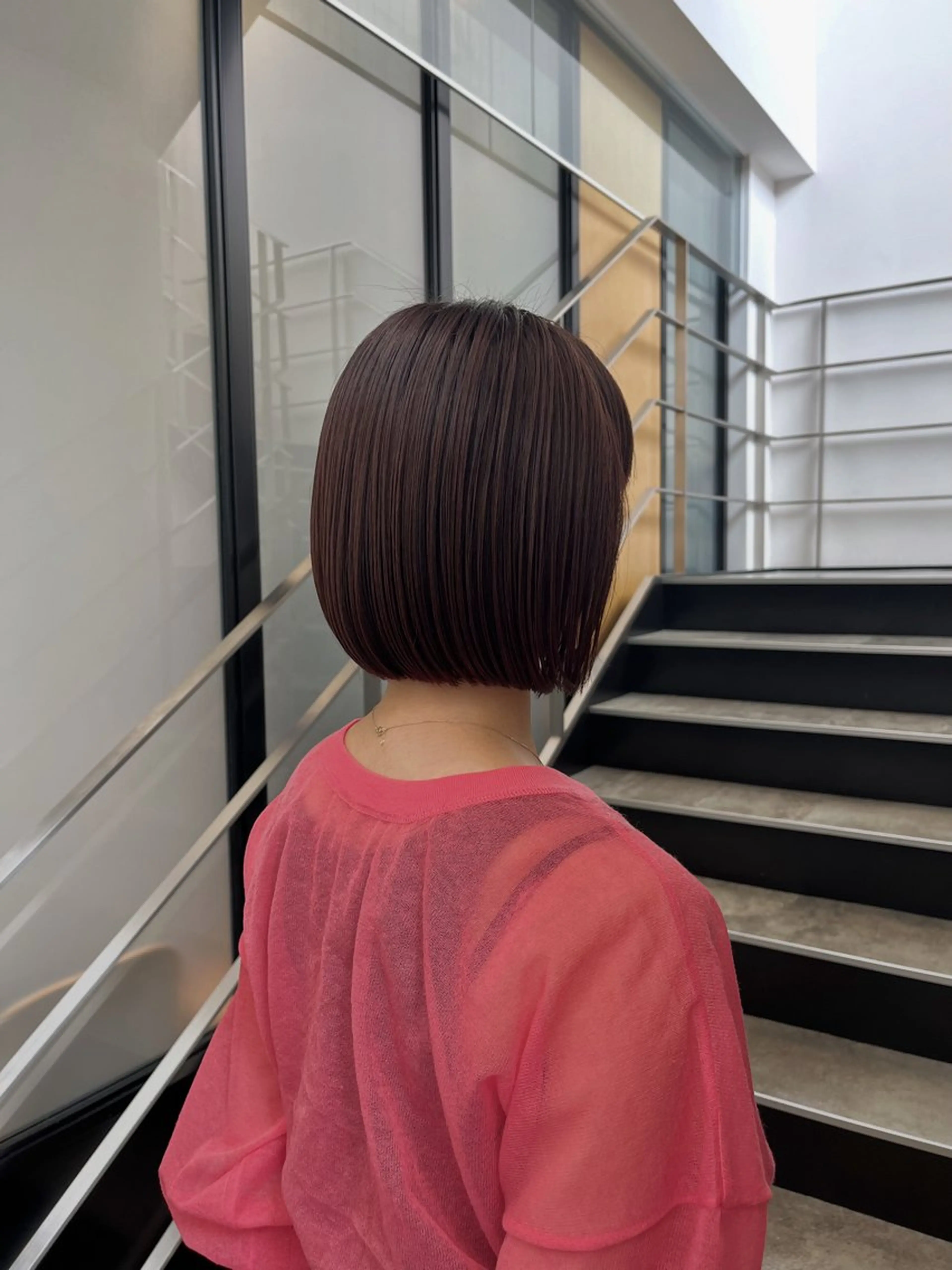 ミディアム カラー カット ヘアカラー GO TODAY SHAiRE SALON 原宿本店所属・ボブ/レイヤー/ ハッシュカット/河内のヘアスタイル