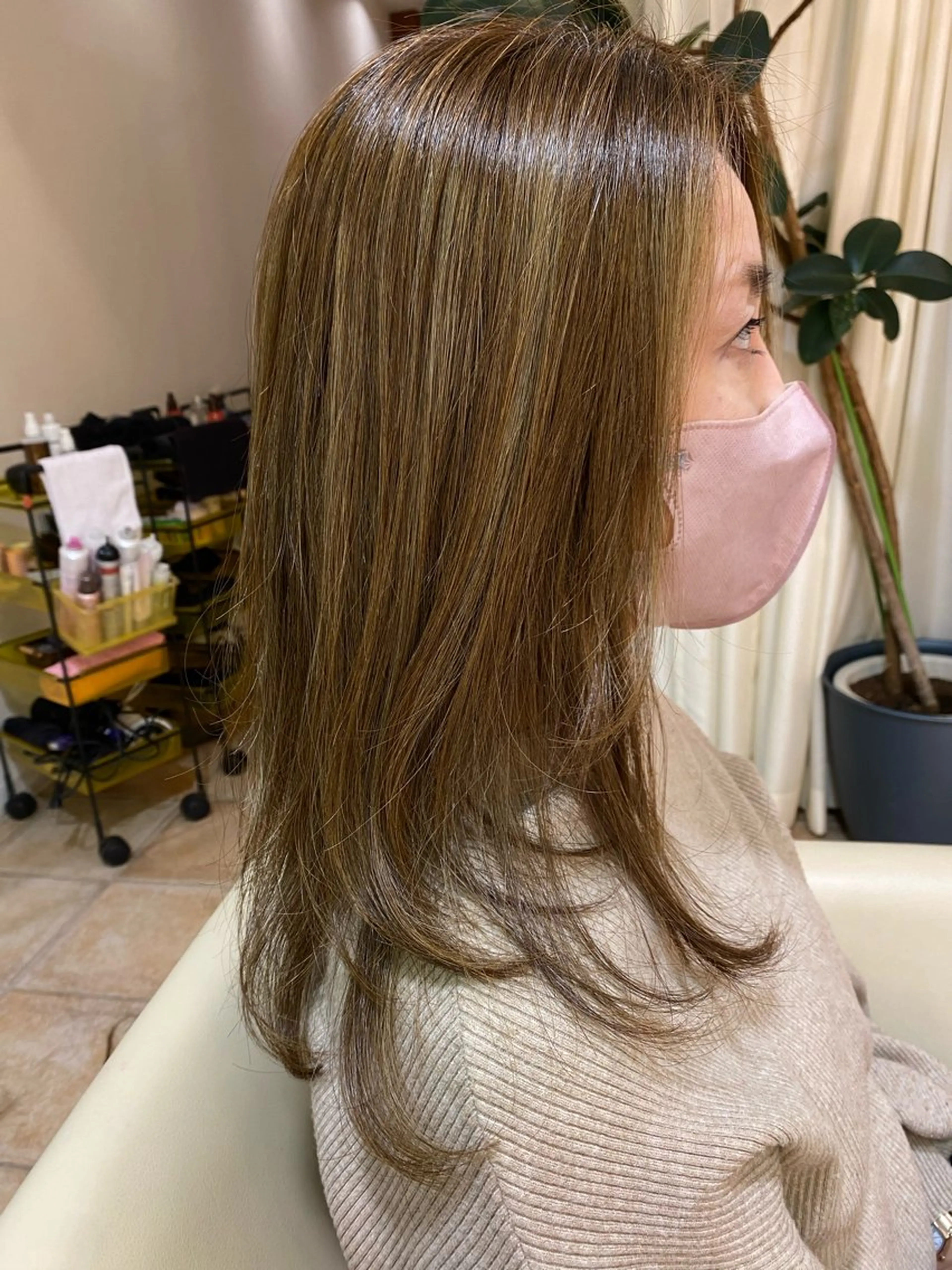 セミロング レイヤーカット Fuse所属・Hana ⭐️カラーモデル募集のヘアスタイル