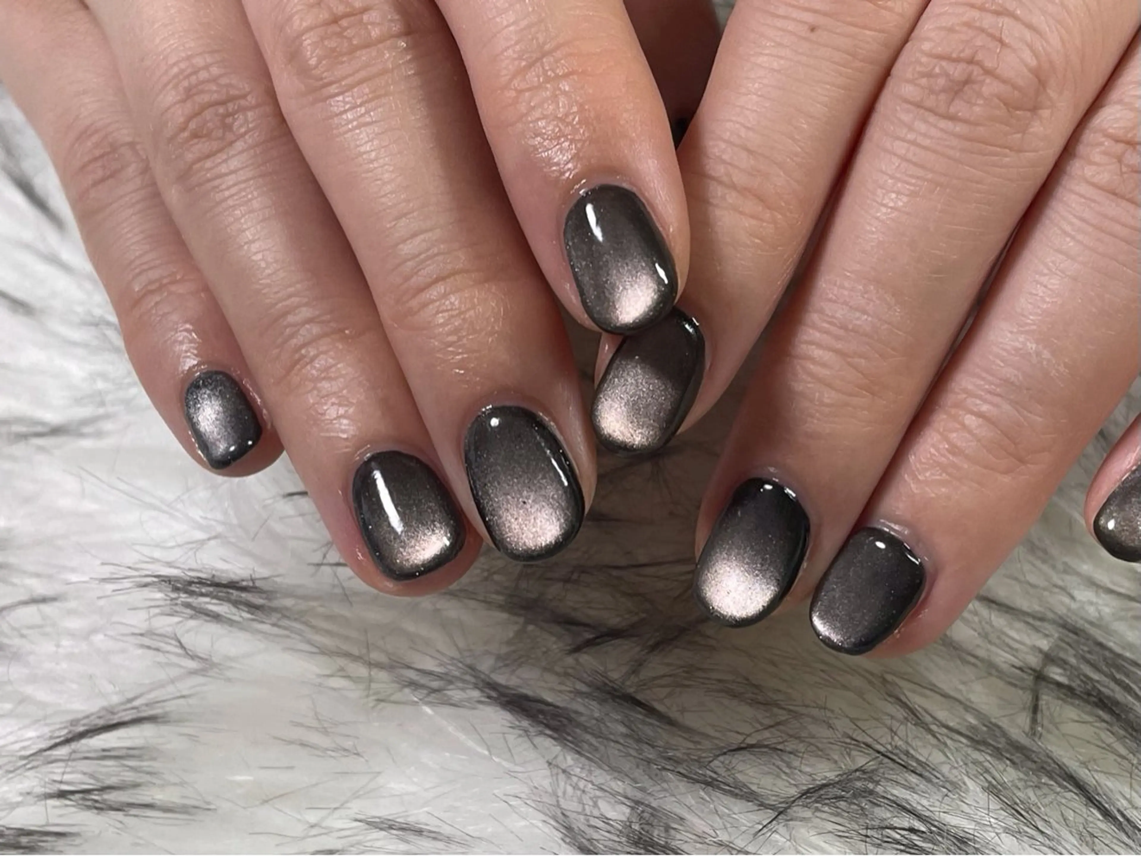 ネイル オーロラネイル フットネイル フレンチネイル ジェルネイル 韓国ネイル ハンドネイル Mogu nail 二子玉川のネイルデザイン