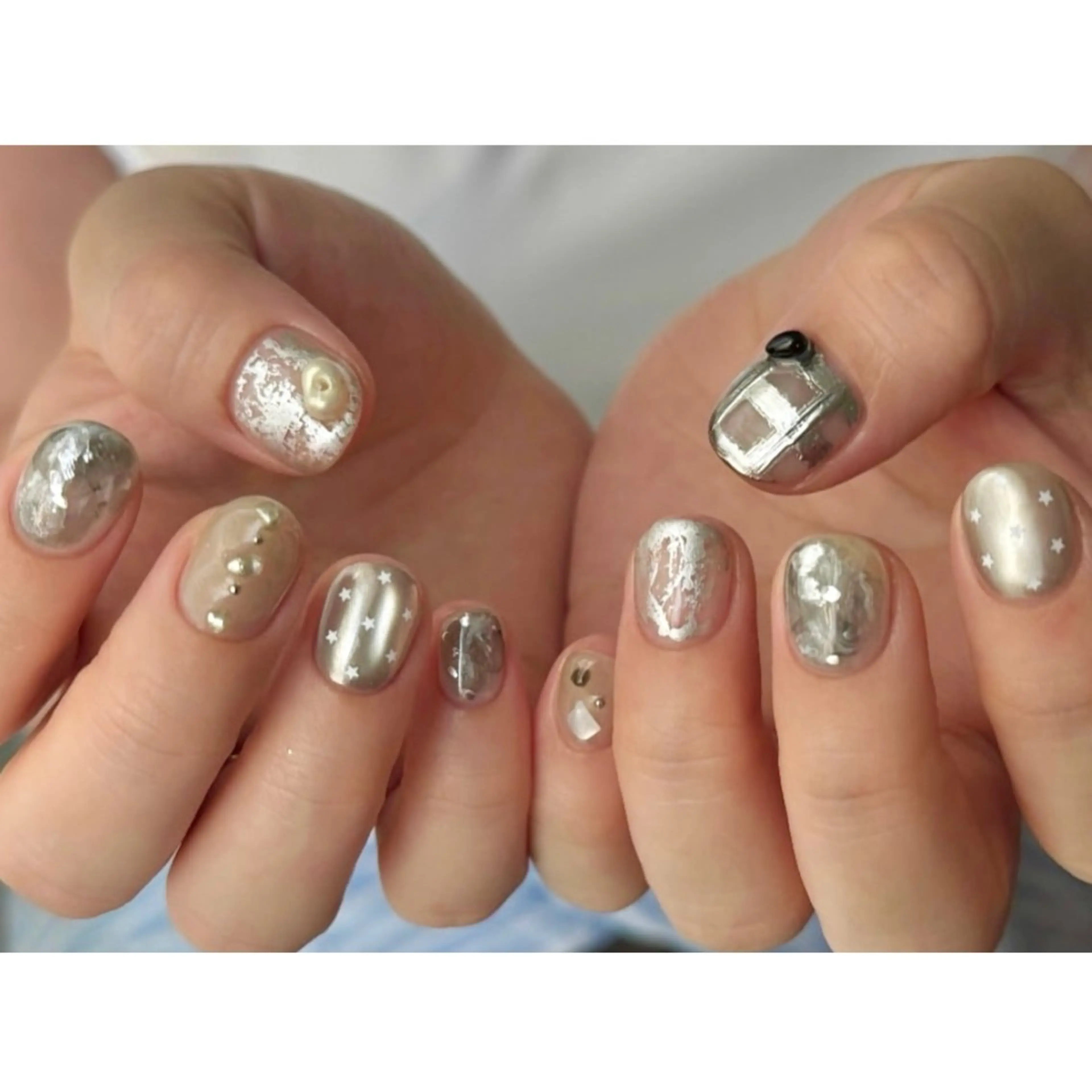 ネイル ハンドネイル ⏦Little 𐙚 Nail⏦のネイルデザイン