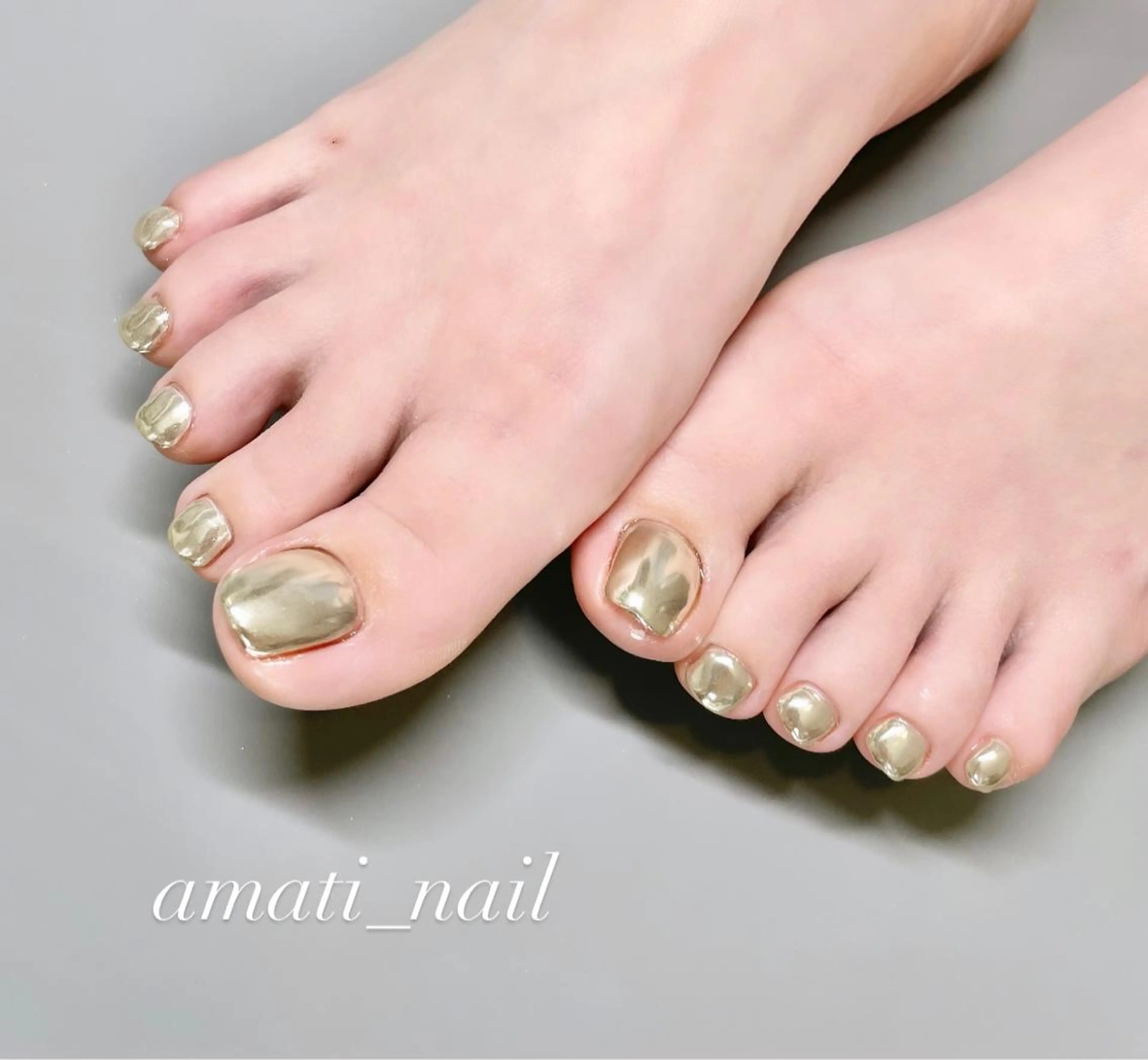 ネイル クリアネイル フットネイル ジェルネイル グラデーション マグネットネイル フットネイル amati_nail TAKAKOのネイルデザイン