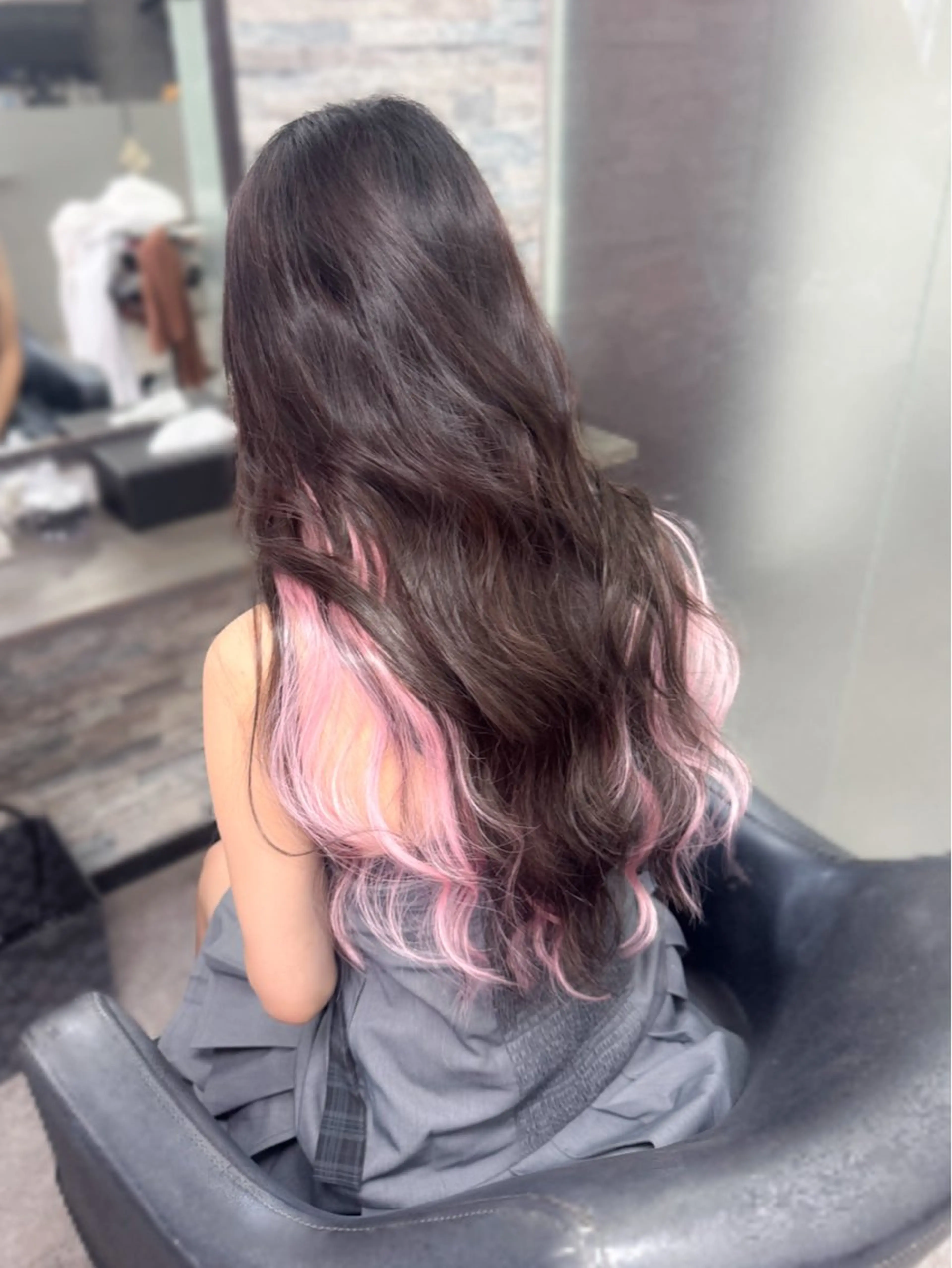 ロング カット エクステ ハイトーンエクステ 🎩カズキ🎩のヘアスタイル