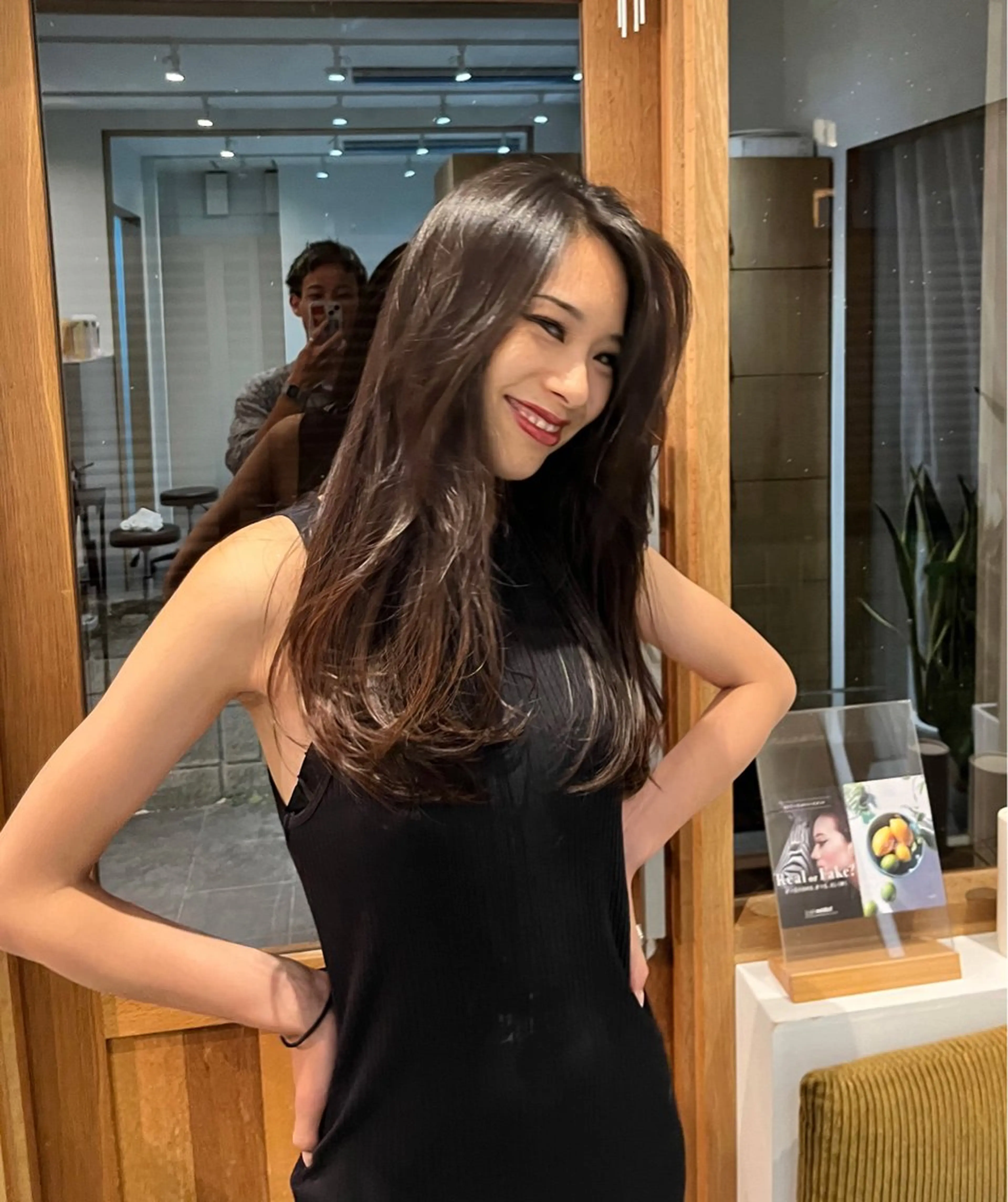 🌿 🍀【✨カラーもしたいあなたはこれ✨】プレミアム髪質改善ストレート＋透明感シアーカラー＋骨格補正小顔カットの写真