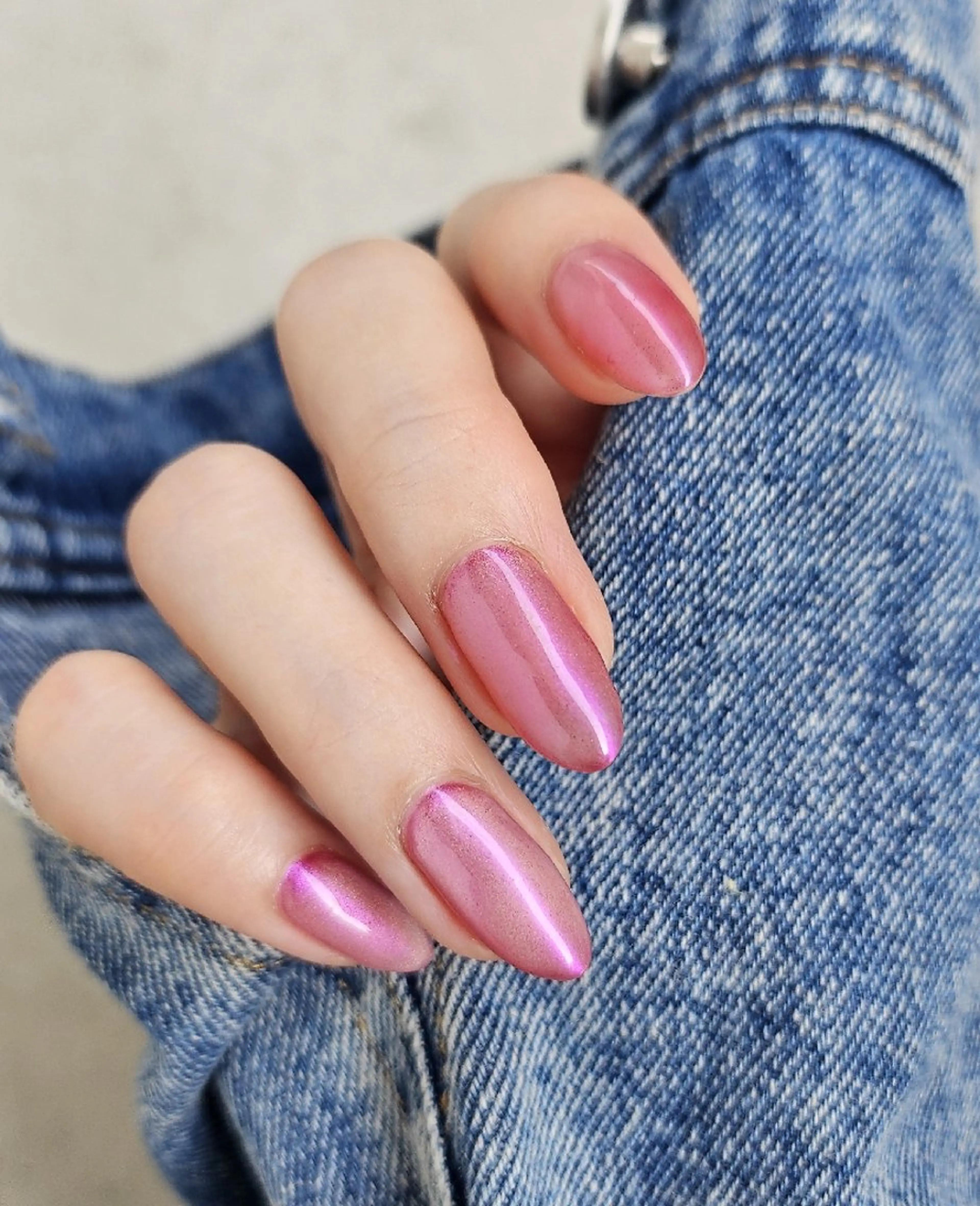 ネイル オーロラネイル マグネットネイル ワンカラーネイル Bijou. 【junjun.】のネイルデザイン