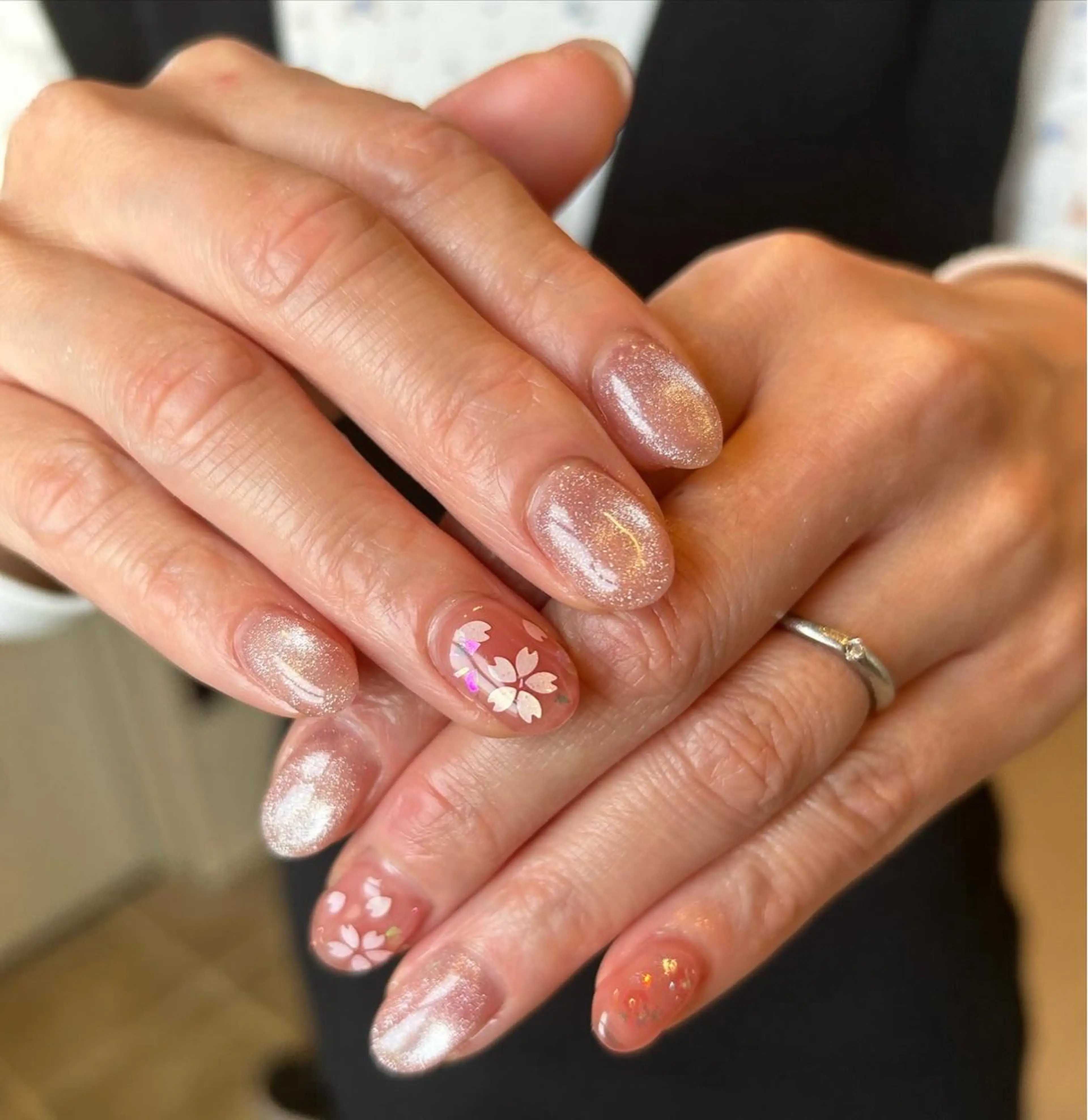 ネイル 桜ネイル 大山 なつみのネイルデザイン