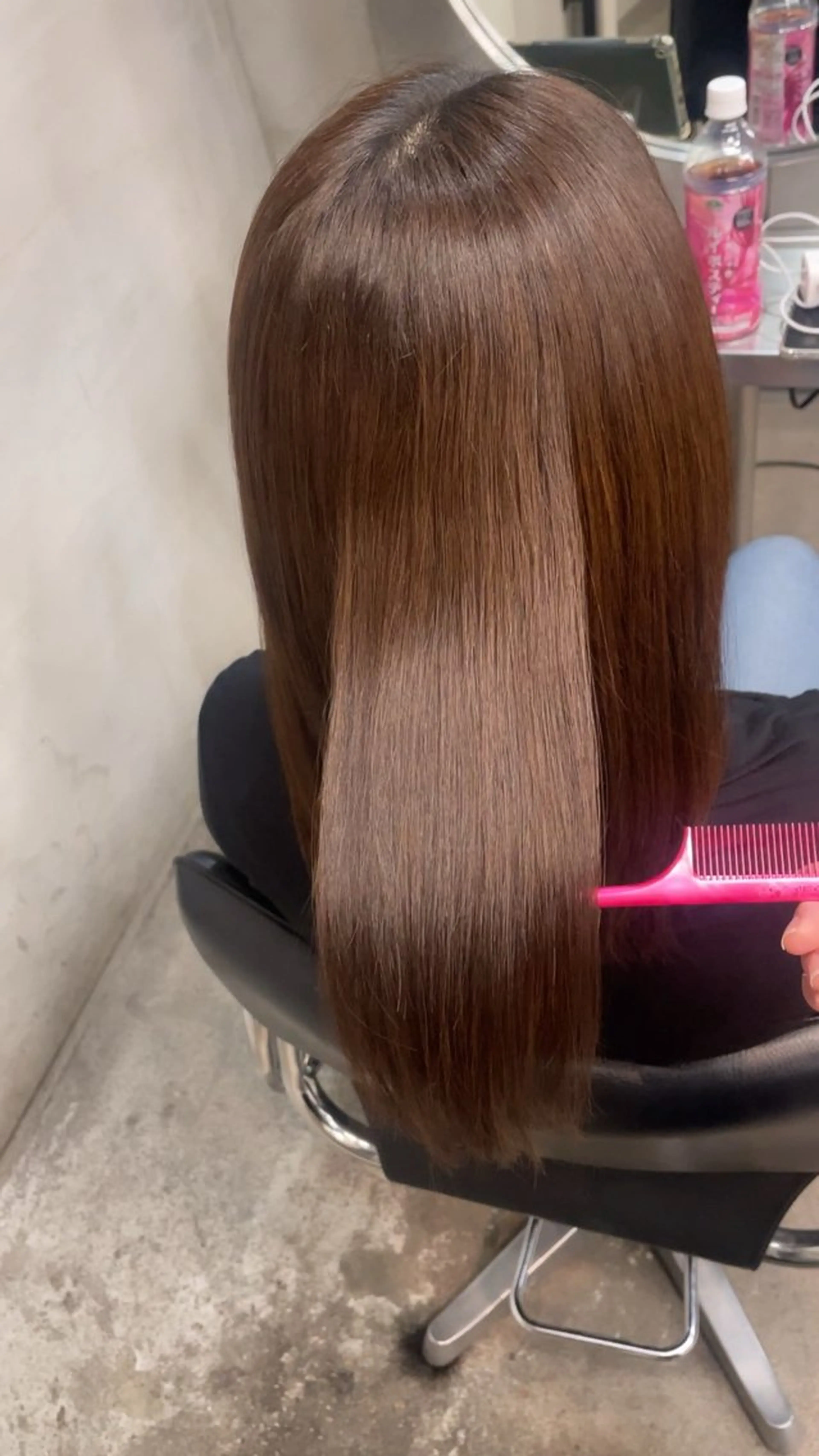 ロング トリートメント ブリーチ/縮毛矯正/ 韓国/💗ホノカ💗のヘアスタイル