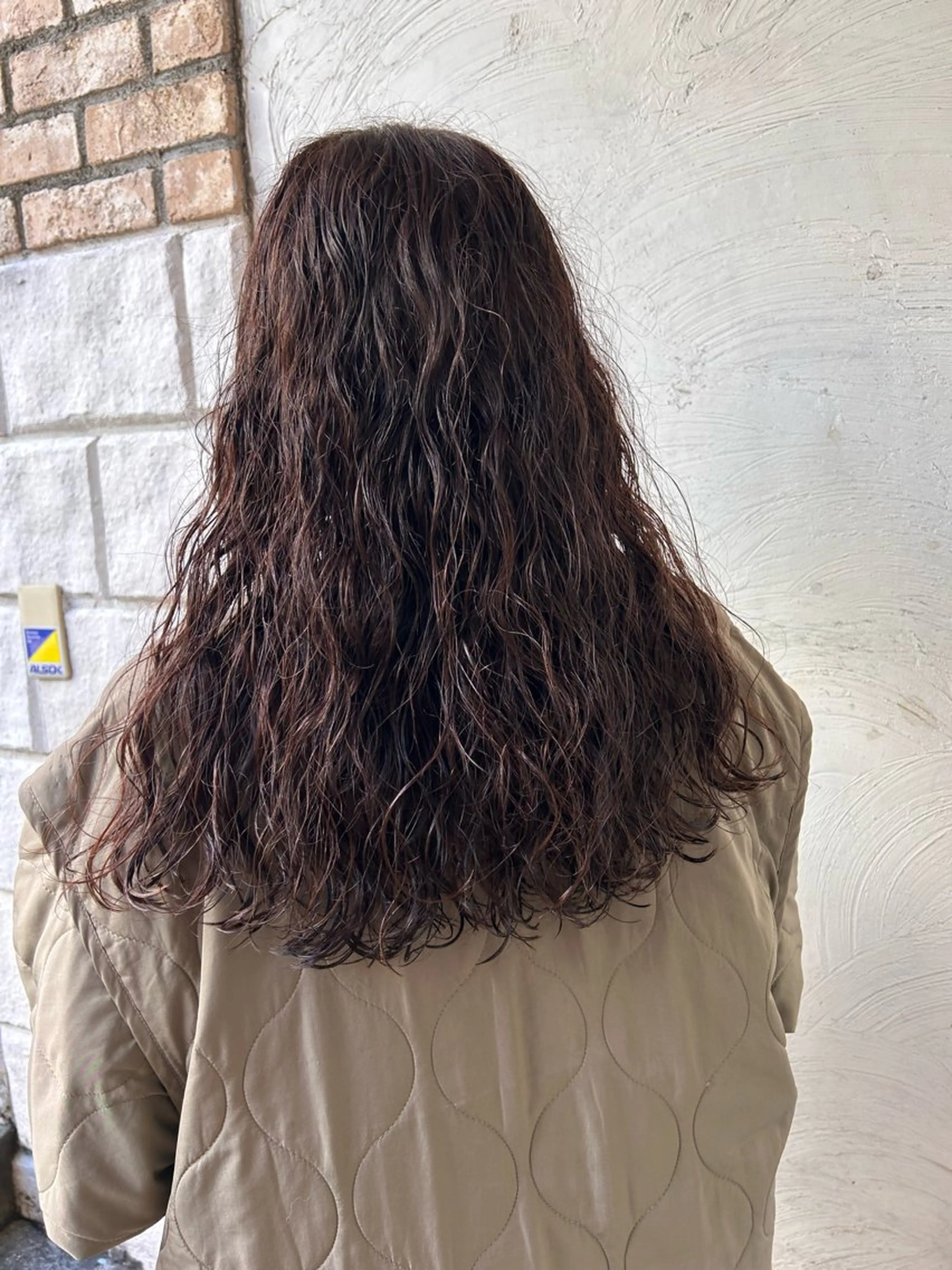 セミロング カラー お任せヘア☘️☘️ 及川渚のヘアスタイル