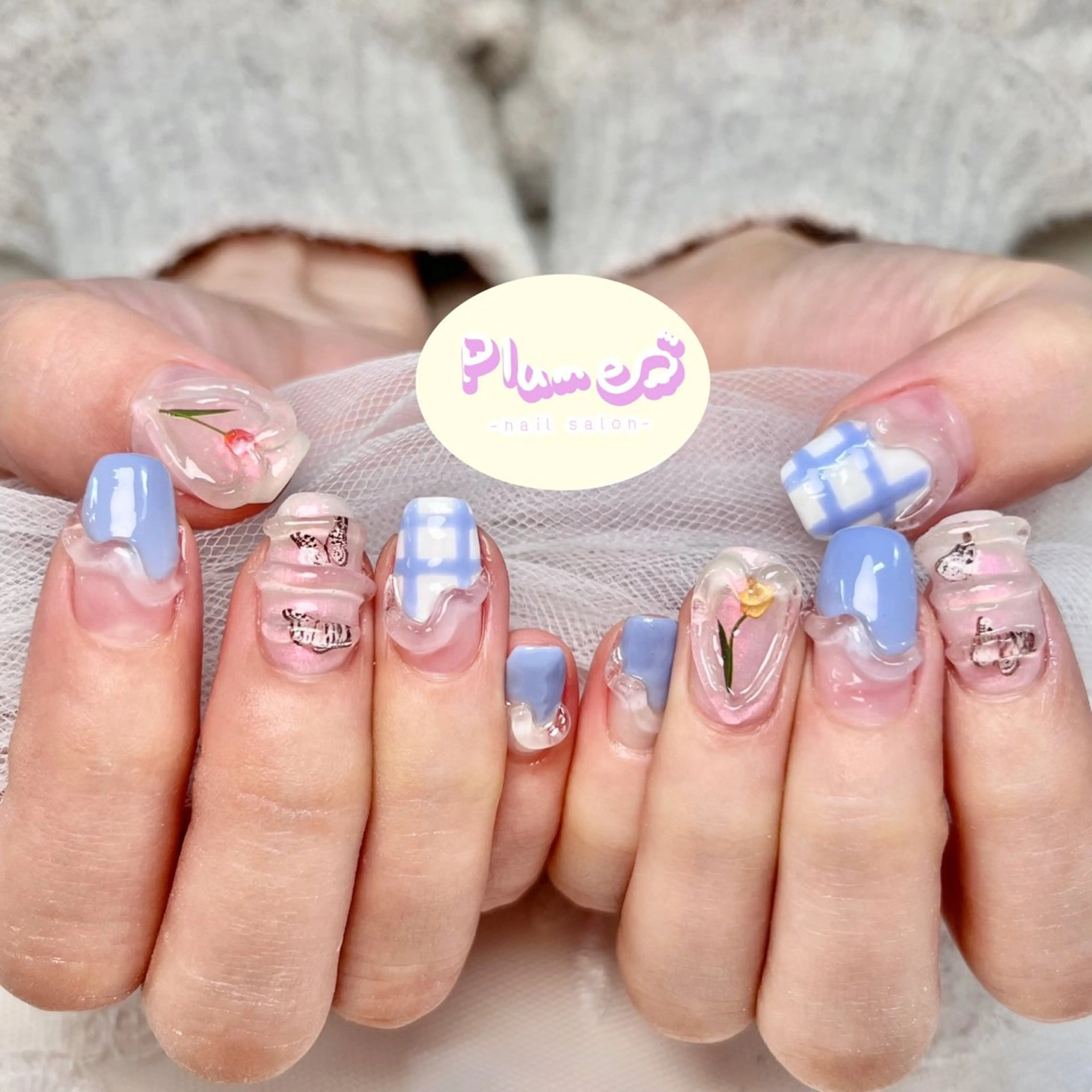 ネイル ハンドネイル plume nail ☆韓国ネイルのネイルデザイン