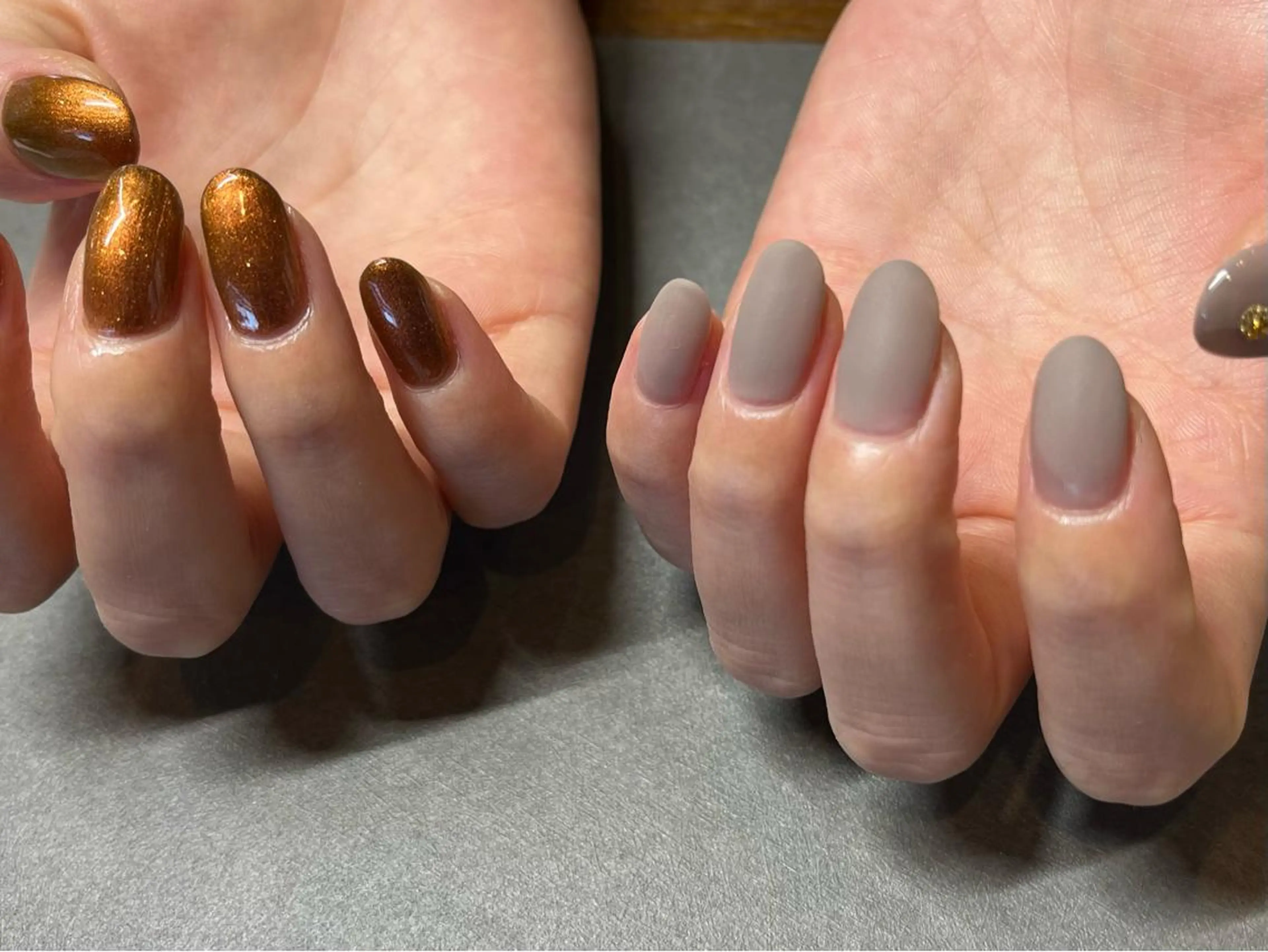 ネイル マグネットネイル ニュアンスネイル スカルプネイル 小河 仁美のネイルデザイン