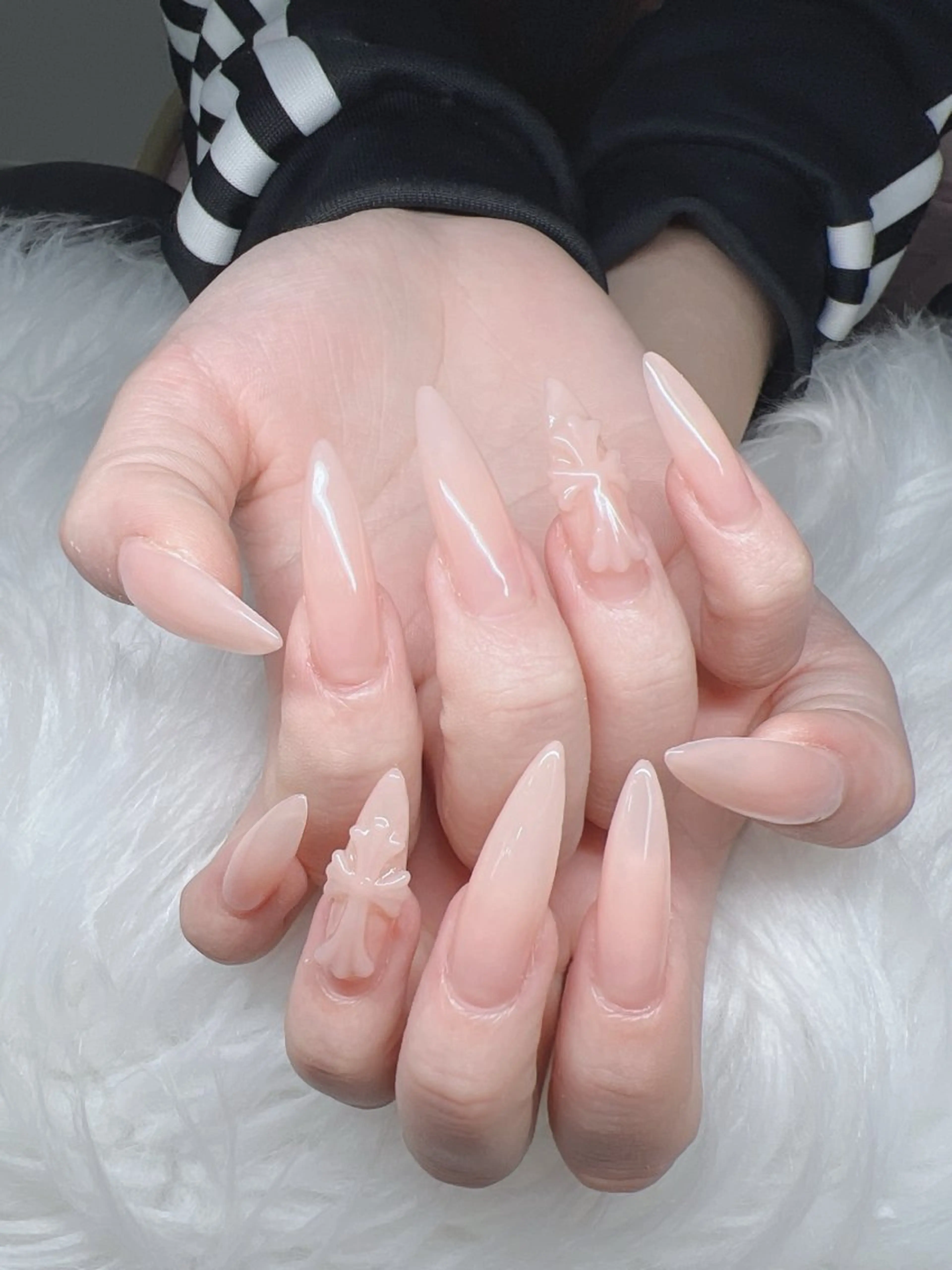 ネイル ハンドネイル Lee Nails チップ長さだし専門店のネイルデザイン