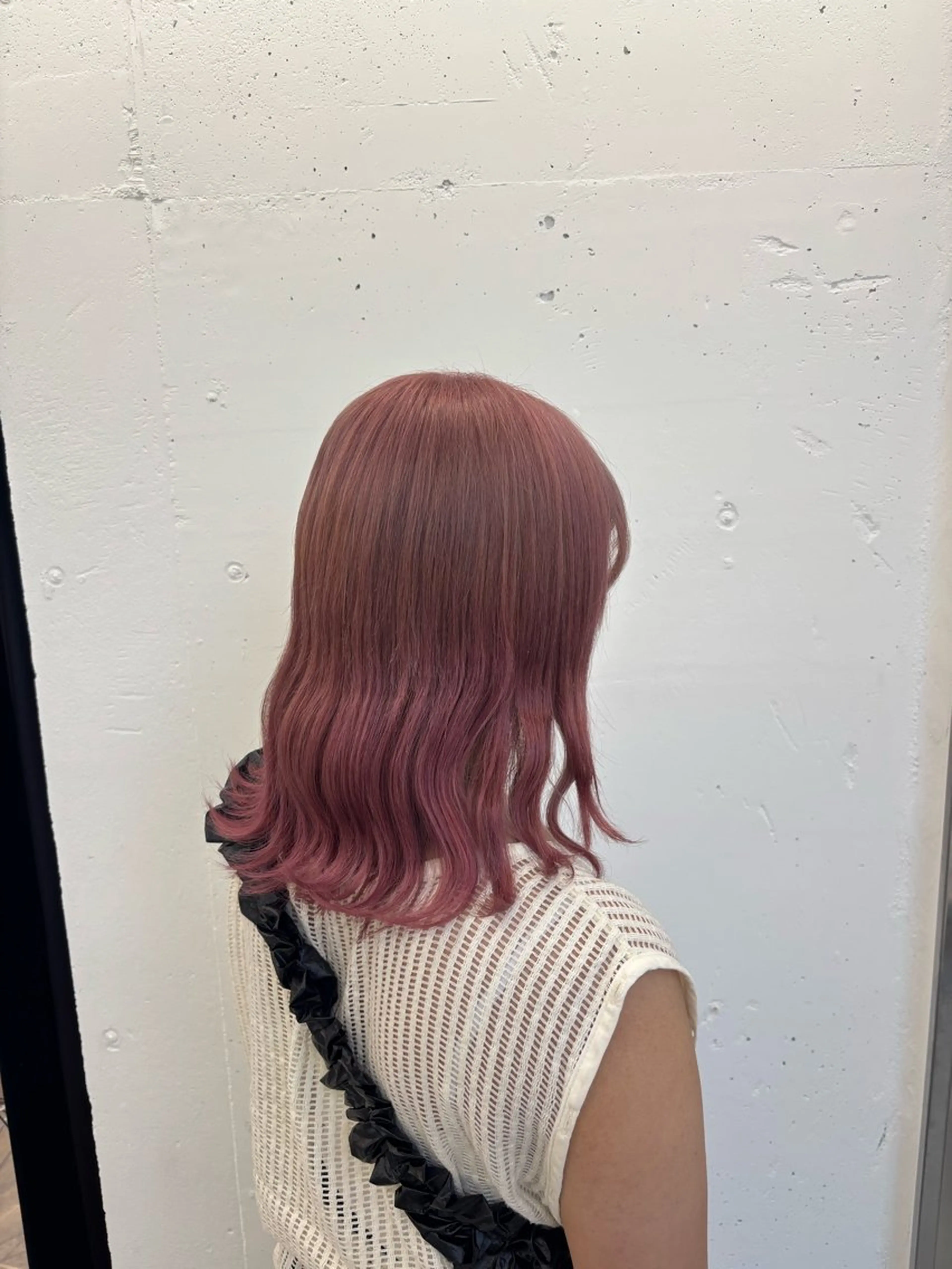 ミディアム カラー ベージュカラー ブリーチ 透明感カラー ピンクカラー ピンクベージュ カット ヘアカラー トリートメント 🌼あいり🌼 JILLSTUDIOのヘアスタイル