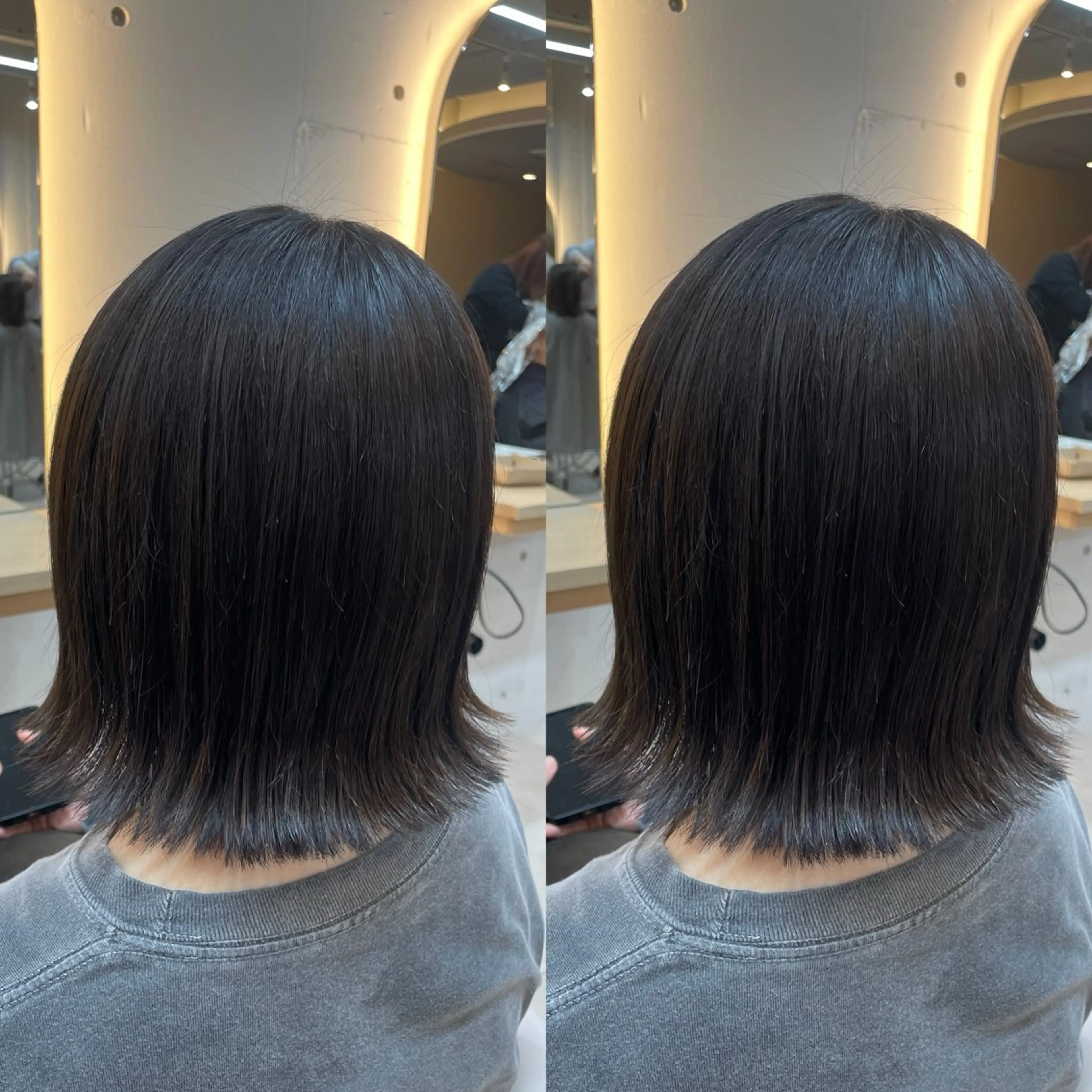 ショート カラー アッシュ アッシュブラウン ブラウンカラー ボブ 外ハネヘア カット ヘアカラー トリートメント ヘアセット ブリーチ無しダブル カラー🦕まどかのヘアスタイル