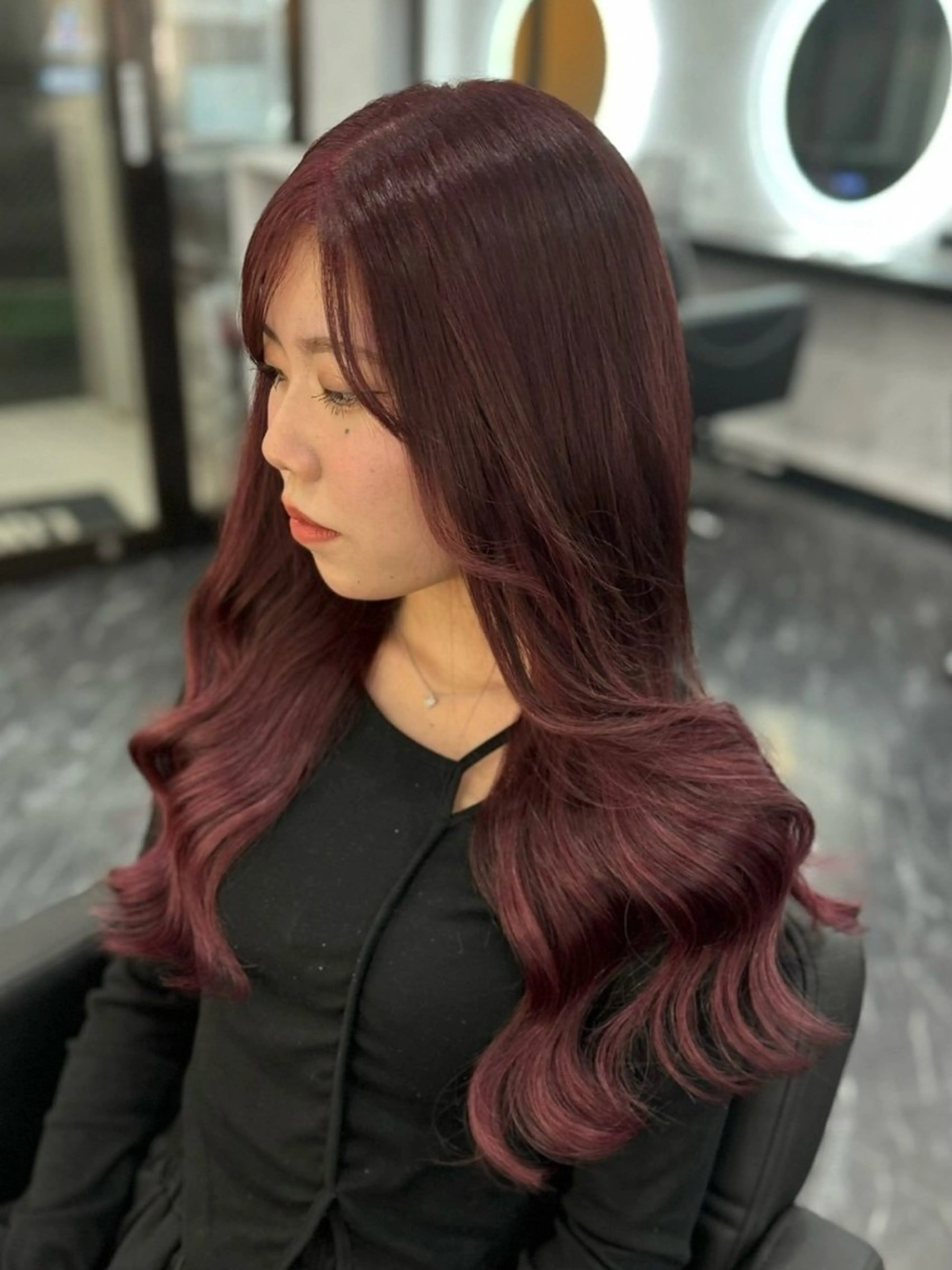 ロング 山北 優姫のヘアスタイル