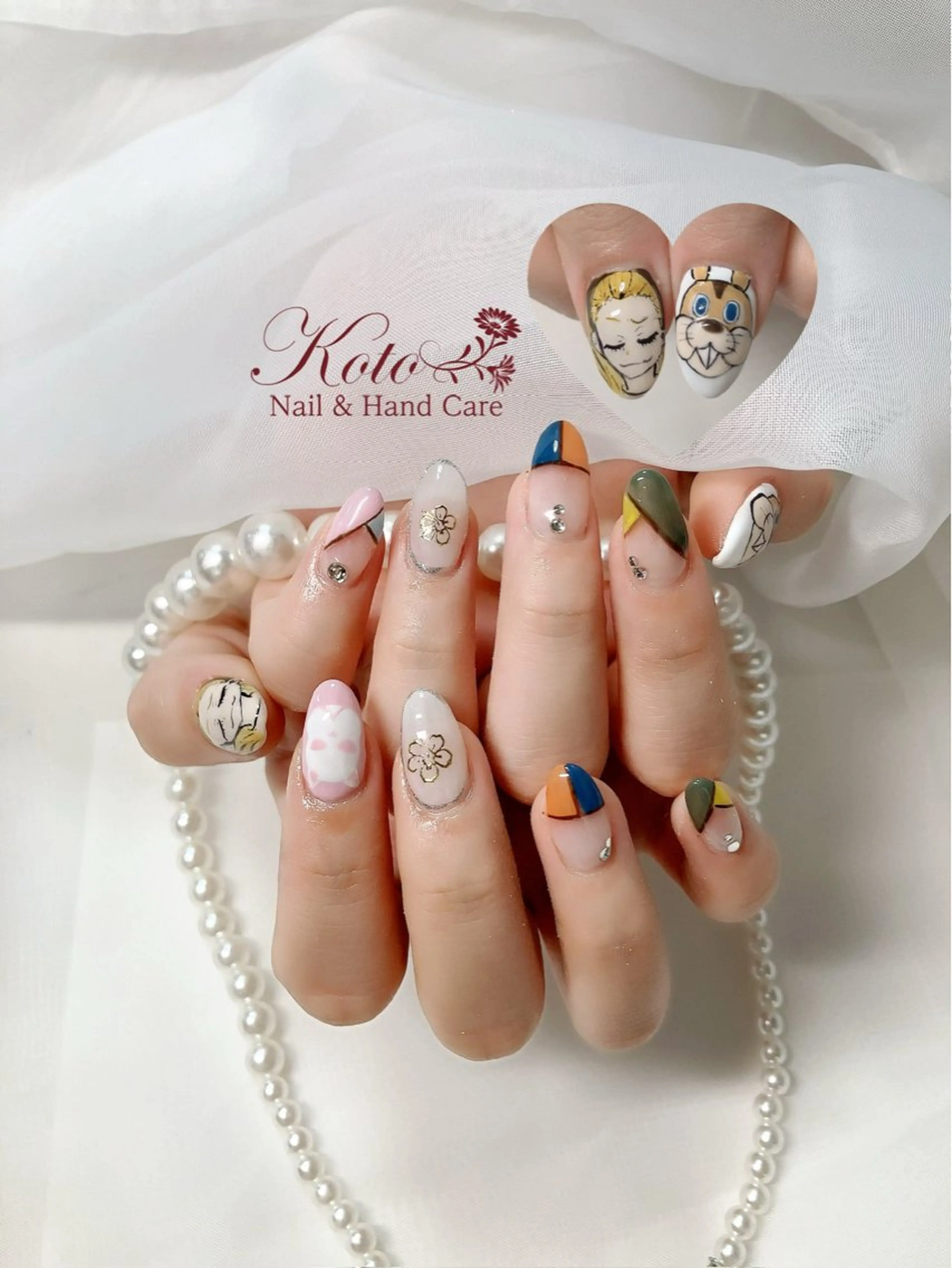 ネイル 長さ出し ジェルネイル 持ち込み ニュアンスネイル 赤色 ハンドネイル Nail Salon KOTOのネイルデザイン