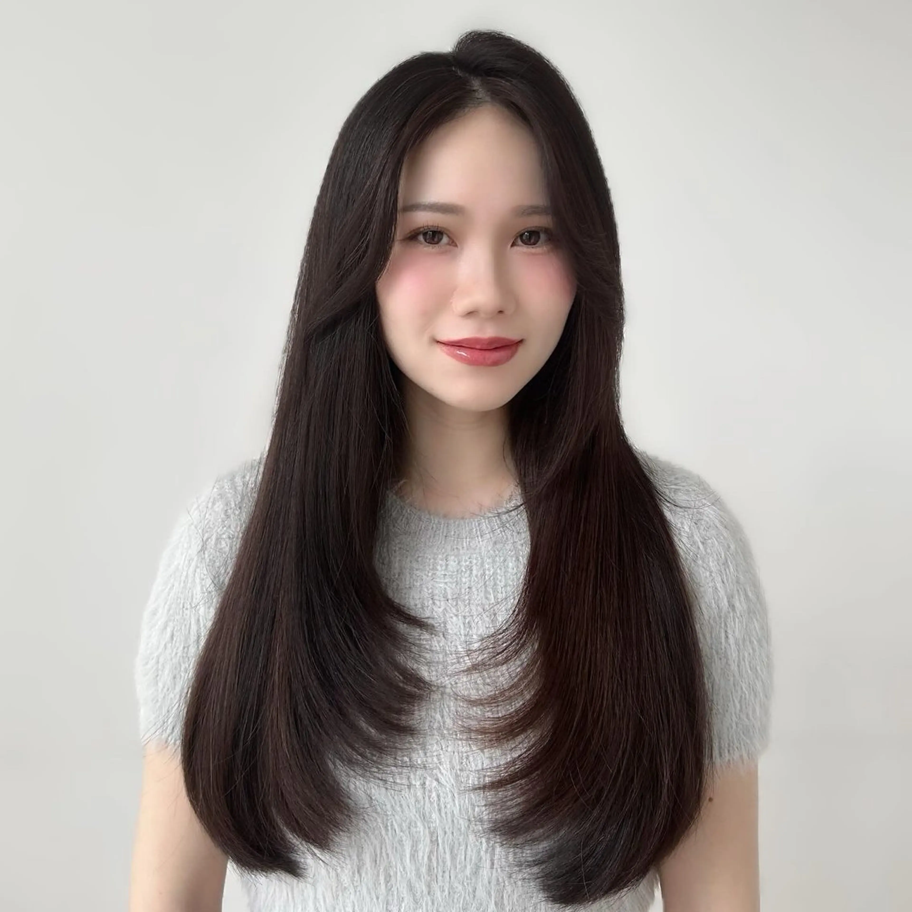 ロング カット ヘアカラー トリートメント 🎀大竹美侑／顔まわ りカット／レイヤーのヘアスタイル