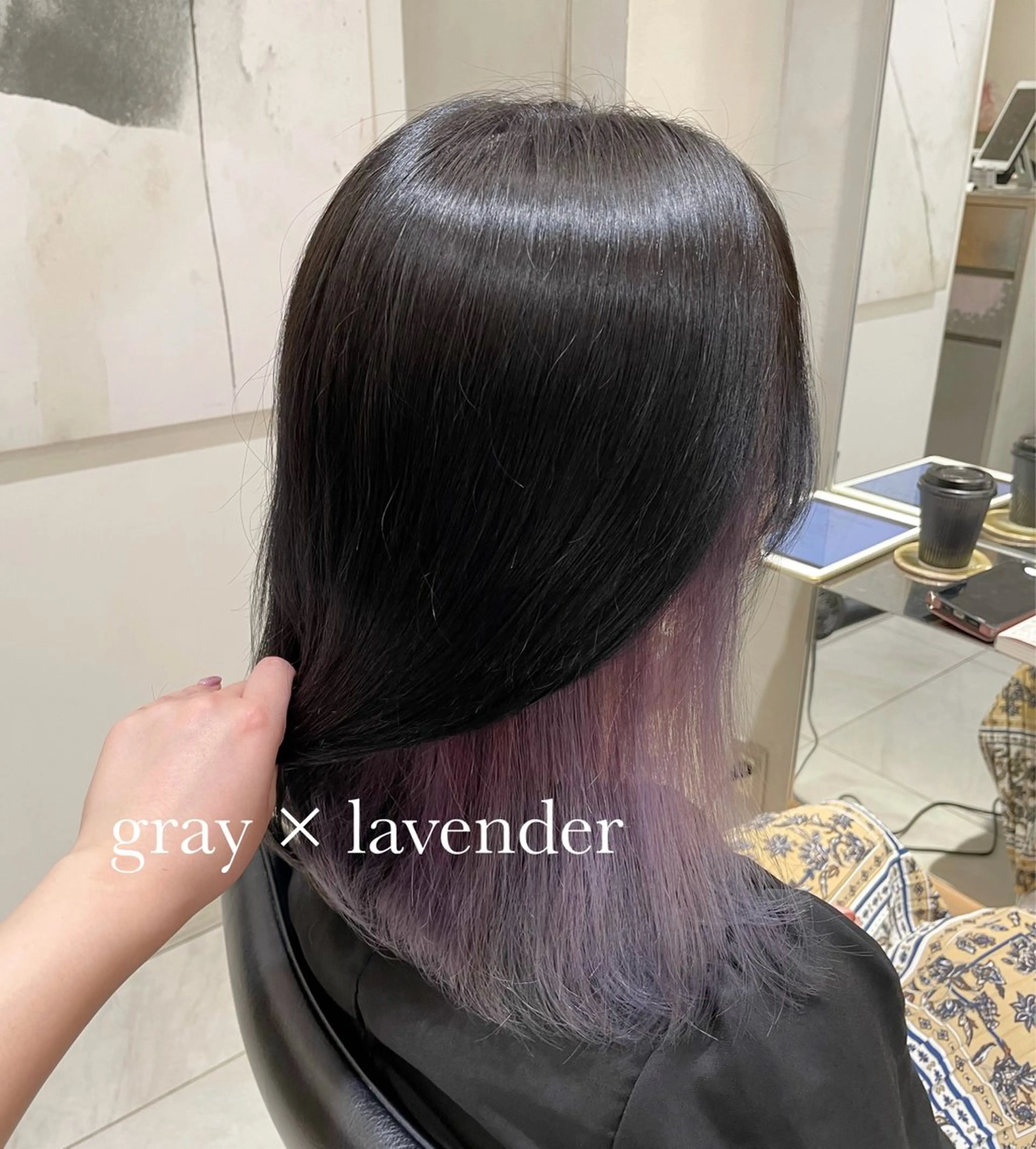 ミディアム カラー ヘアアレンジ ヘアカラー トリートメント ヘッドスパ ヘアセット 艶髪/レイヤーカット 🐣misakiのヘアスタイル