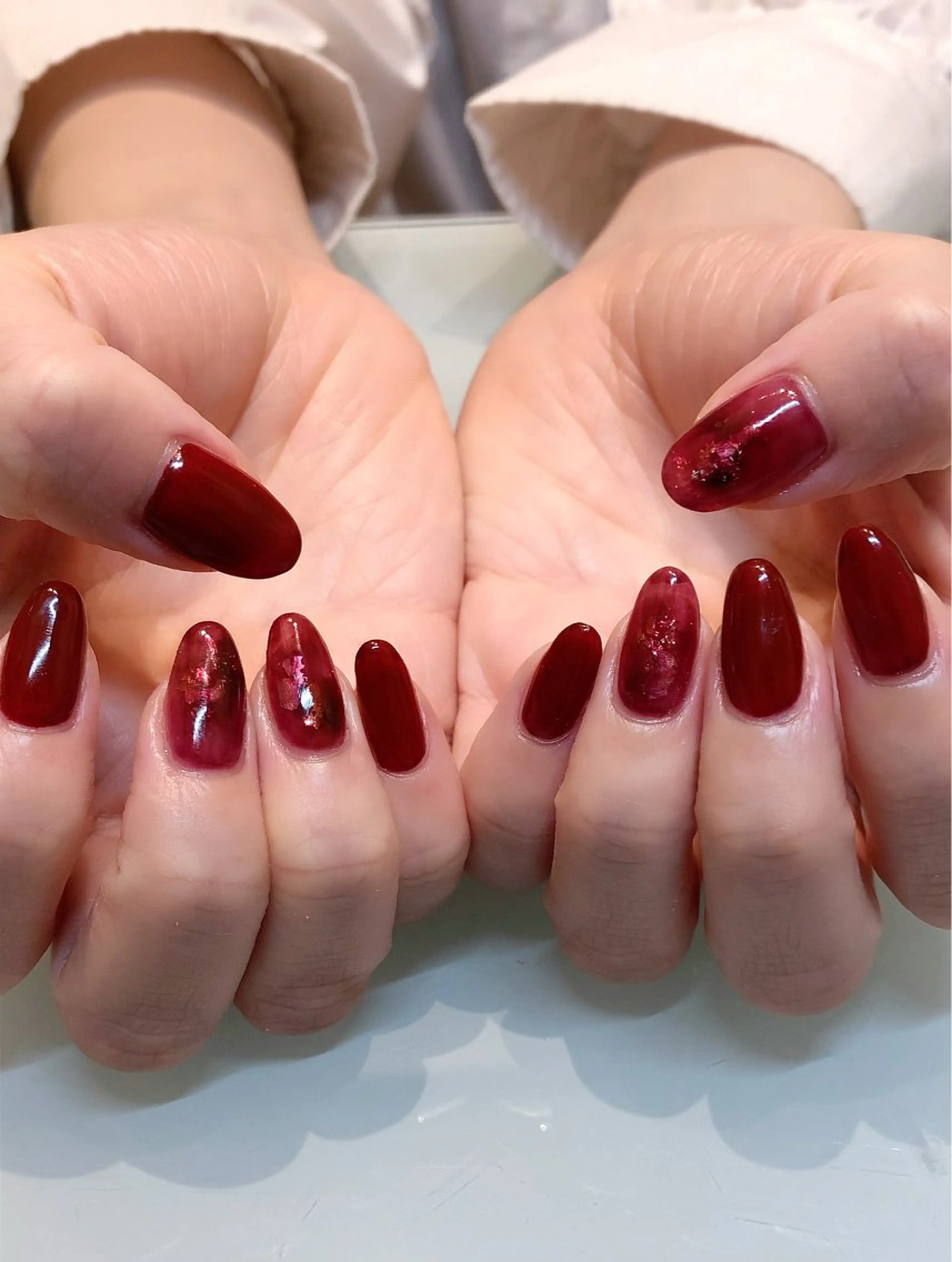 ネイル ボルドー ワンカラーネイル NAIL 106G所属・西日暮里駅徒歩1分/ NAIL106Gのネイルデザイン