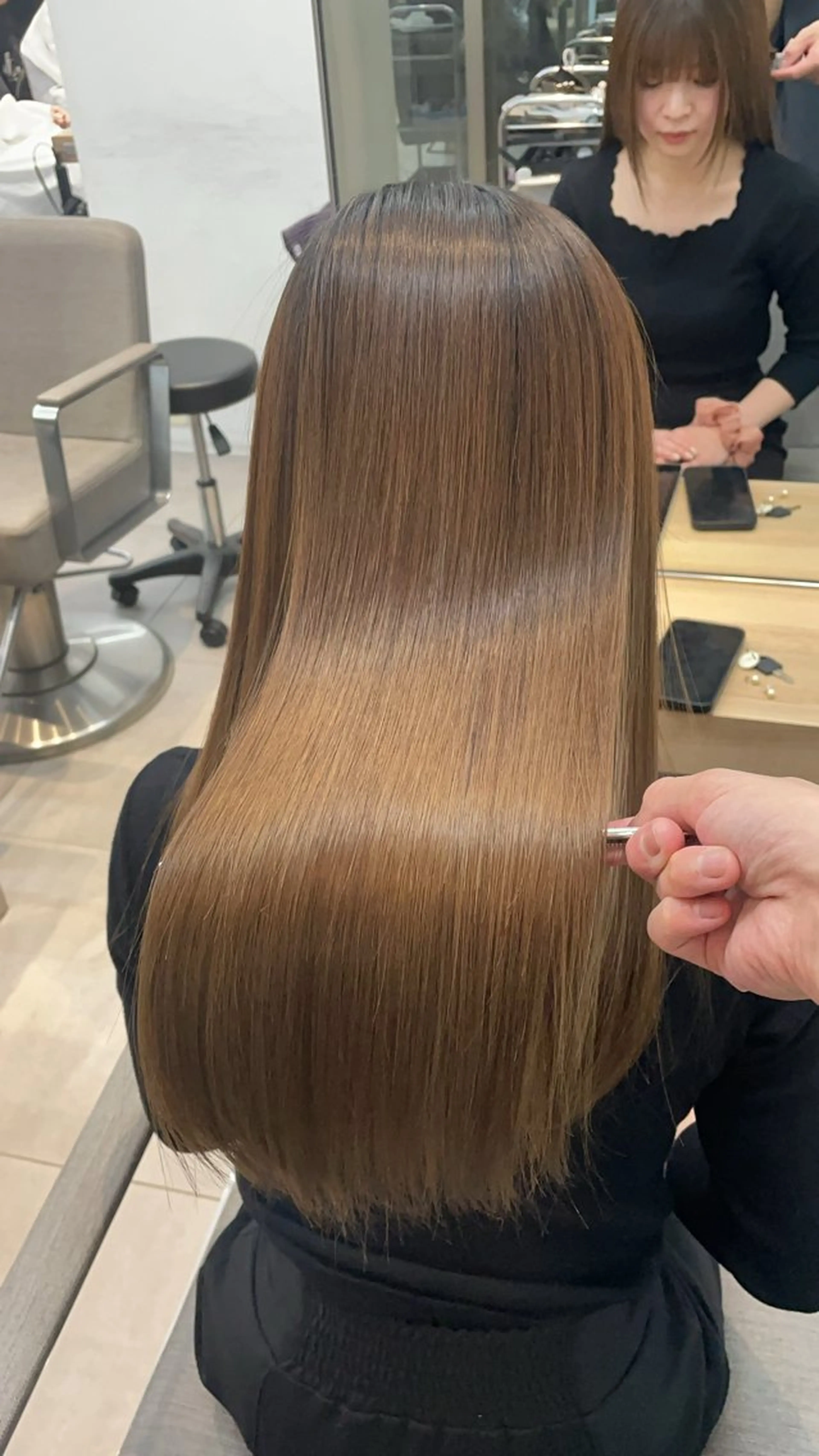 ロング カット 縮毛矯正 トリートメント ヘッドスパ ✨髪質改善✨美髪 矯正🫧小泉のヘアスタイル