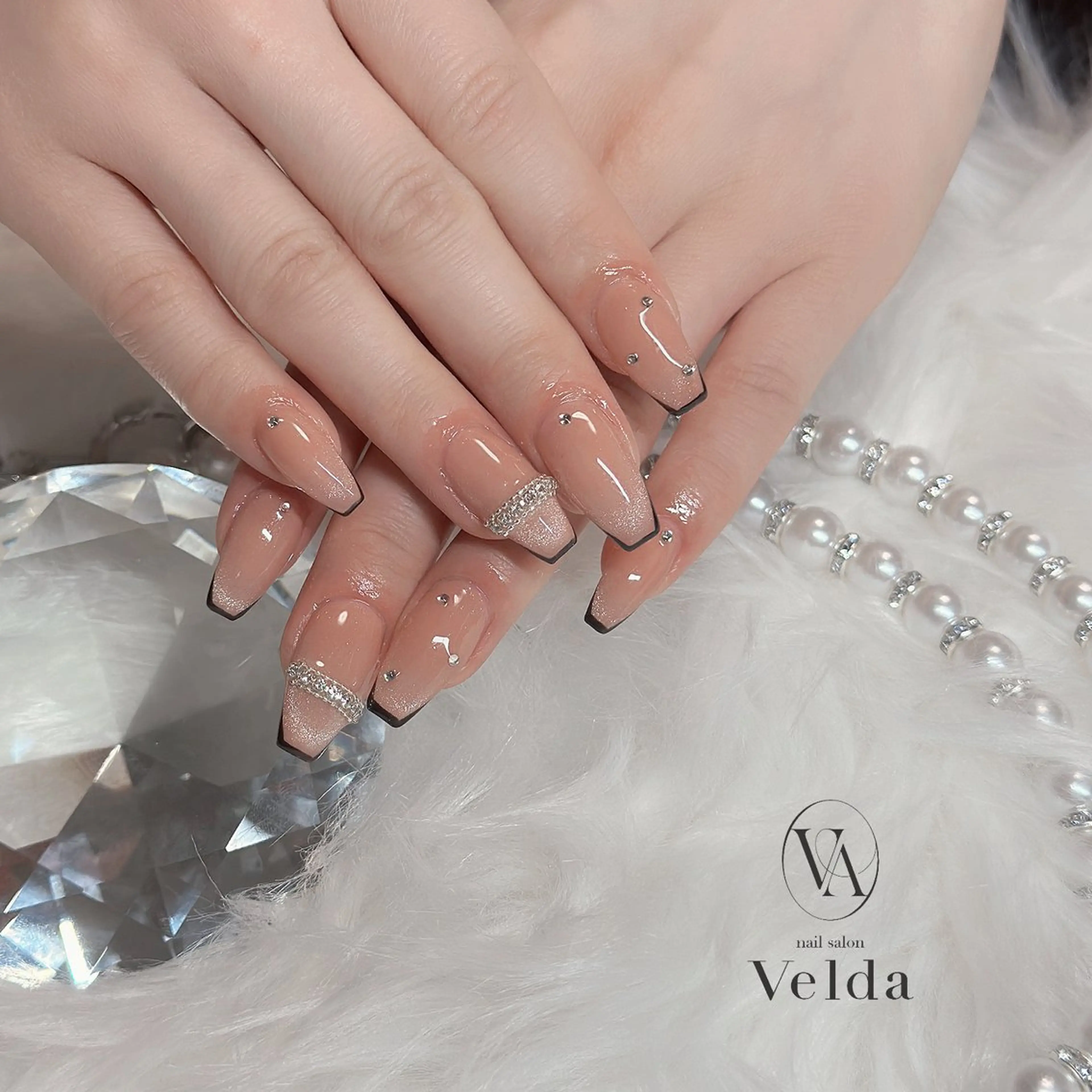 ネイル フレンチネイル 💎スカルプ💎 Velda(ベルダ)のネイルデザイン