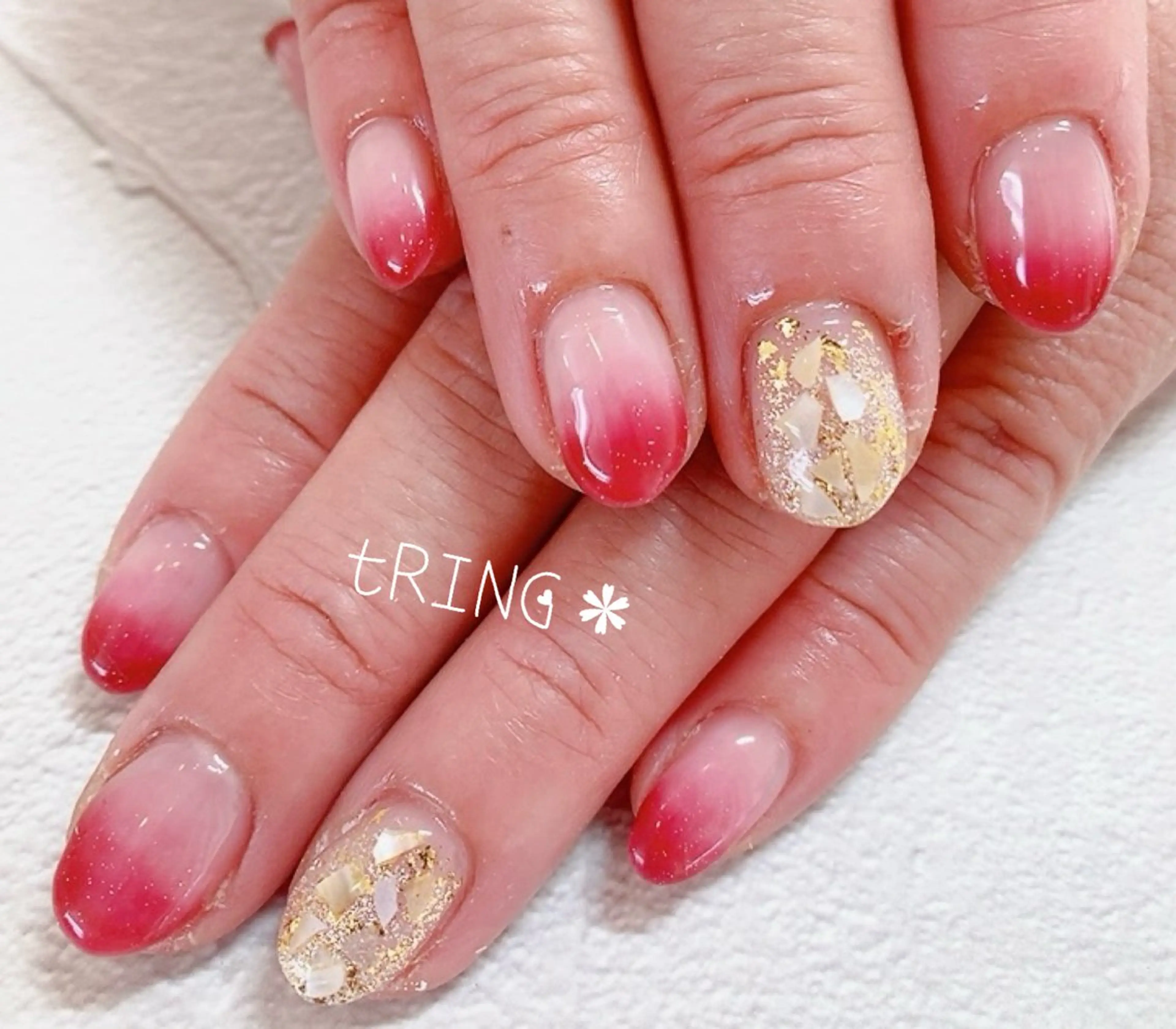 ネイル ハンドネイル tRING＊ しいの木台のネイルデザイン