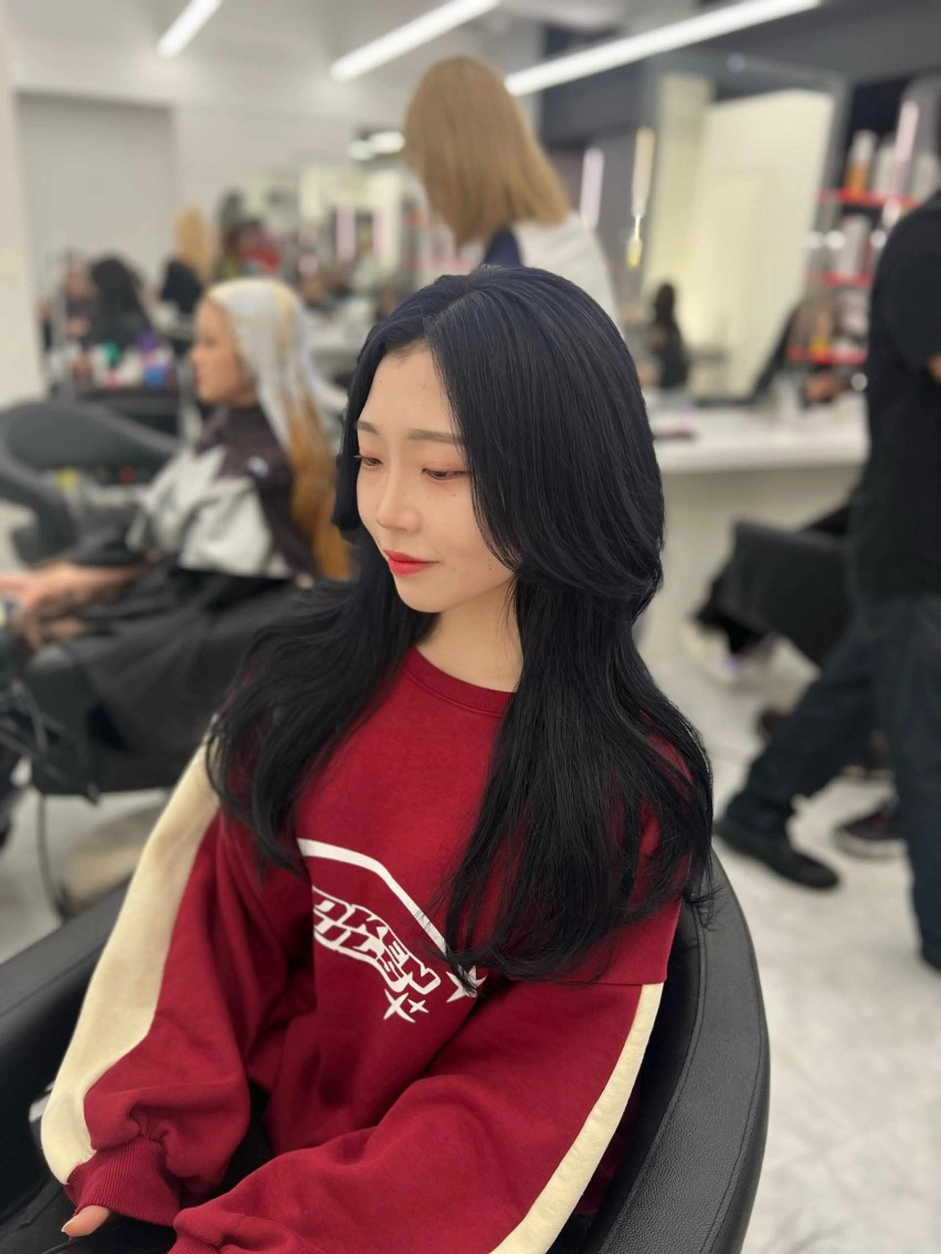 セミロング カラー ヘアアレンジ カット ヘアカラー トリートメント ヘッドスパ ヘアセット 🫧暗髪/ハイトーン 🫧RYUTA🫧のヘアスタイル