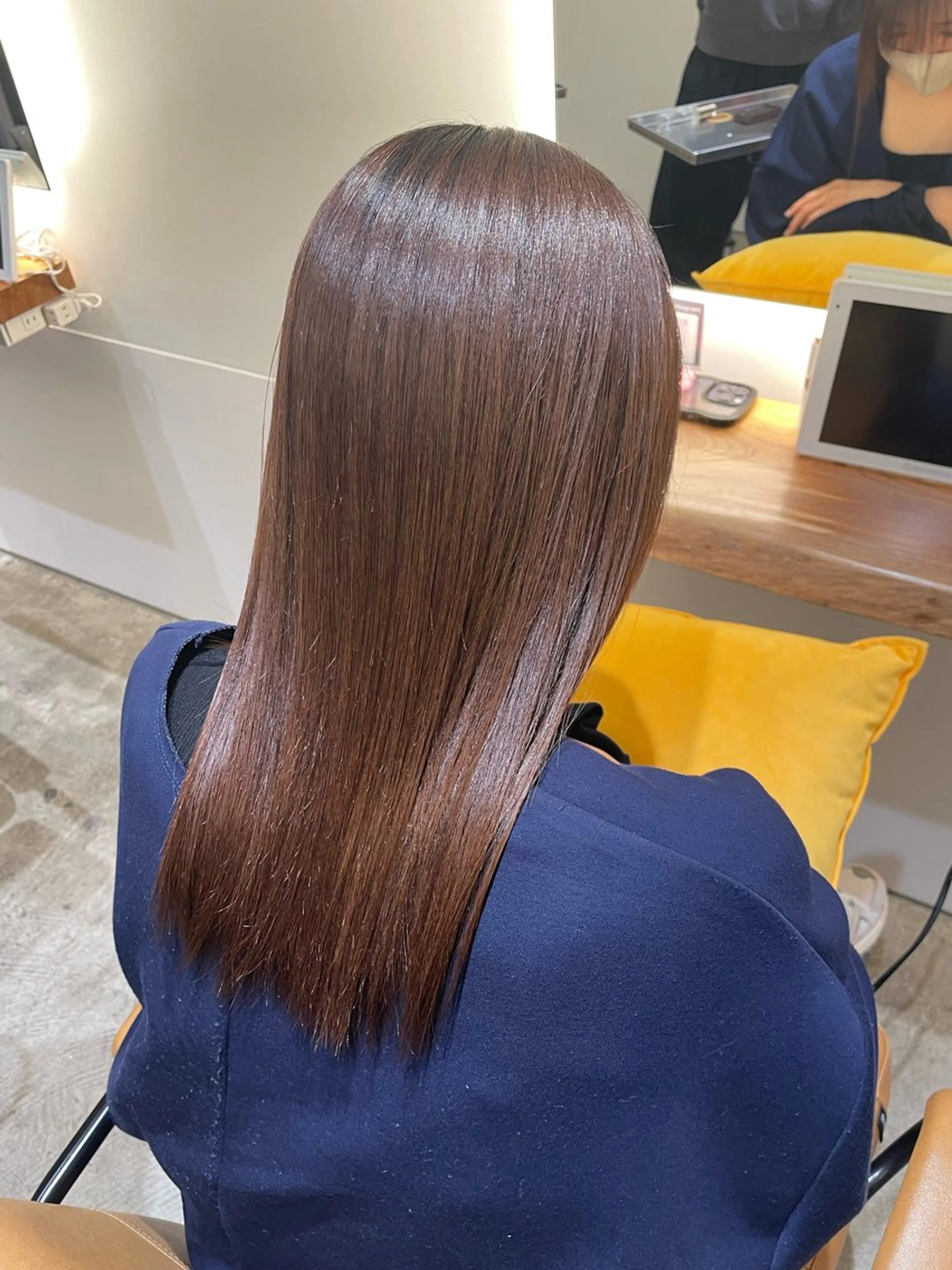 ミディアム パーマ 縮毛矯正 ストレートパーマ パーソナルカラー🌈 /骨格診断/ゆうきのヘアスタイル