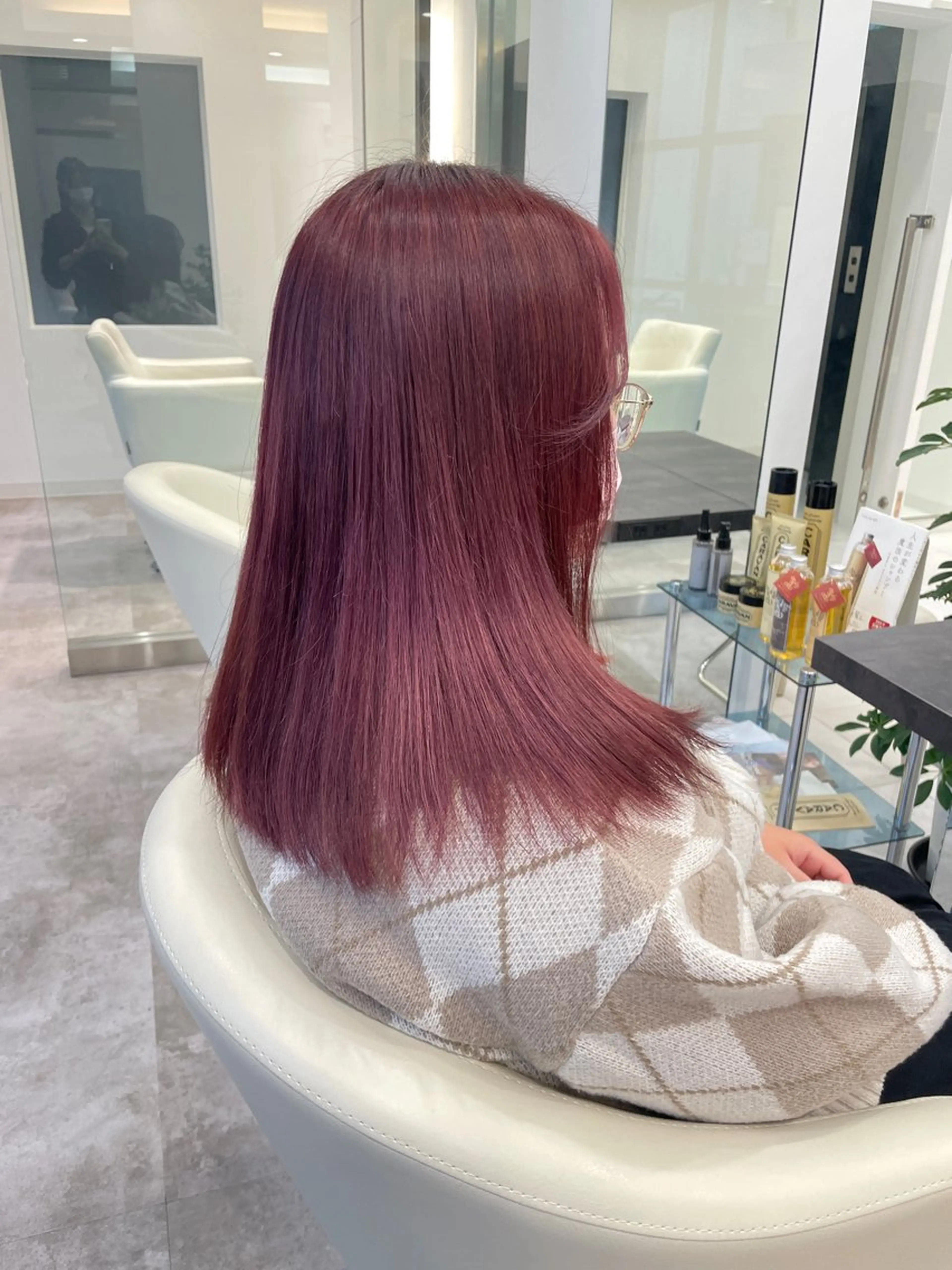 セミロング カラー ヘアカラー トリートメント 🤎渋谷髪質改善 ｜mei🤎のヘアスタイル