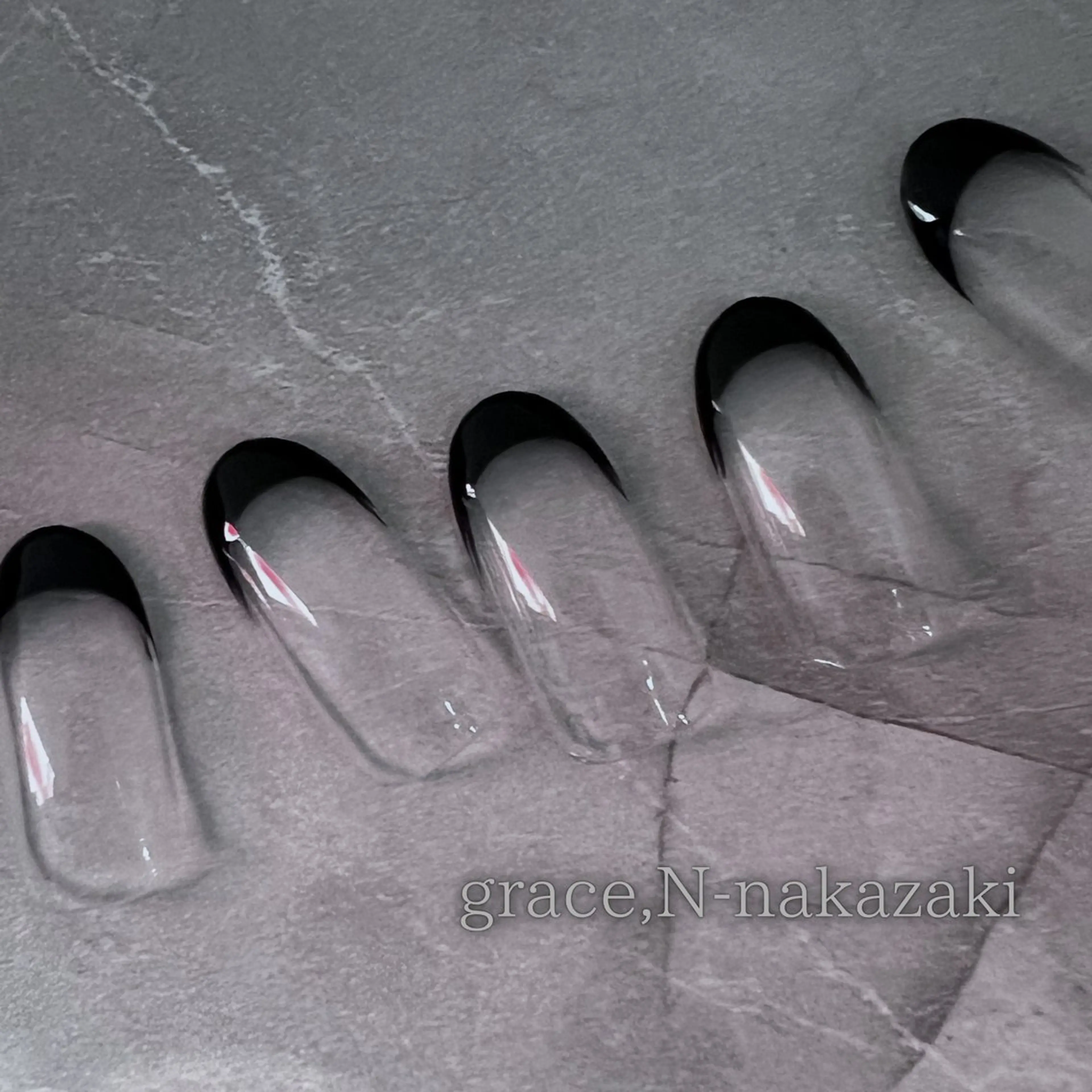ネイル クリアネイル フレンチネイル ハンドネイル grace .N-nakazaki所属・grace,N -nakazaki1のネイルデザイン