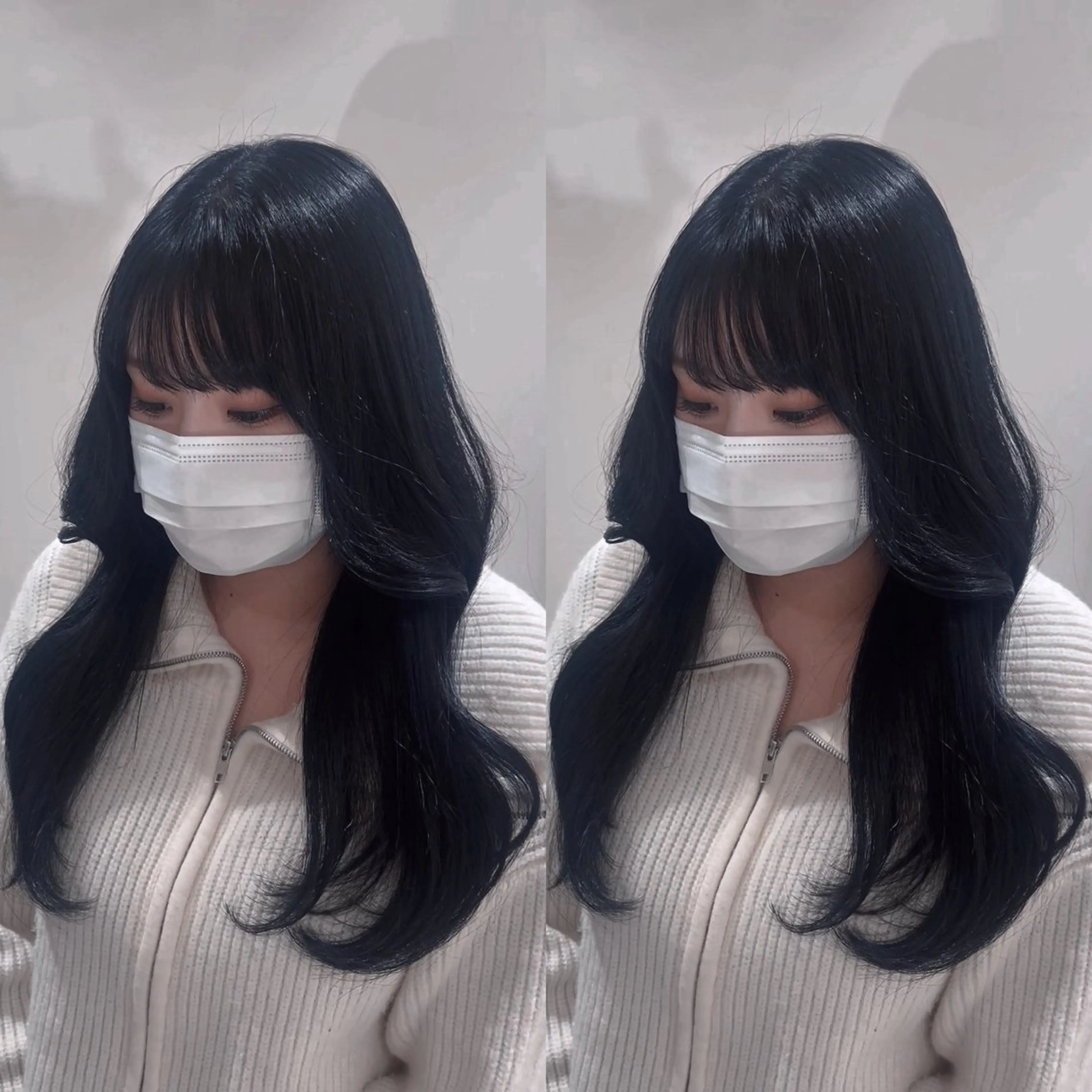 ロング カラー 💖大人韓国ヘア💖 韓国艶カラー【銀座】のヘアスタイル