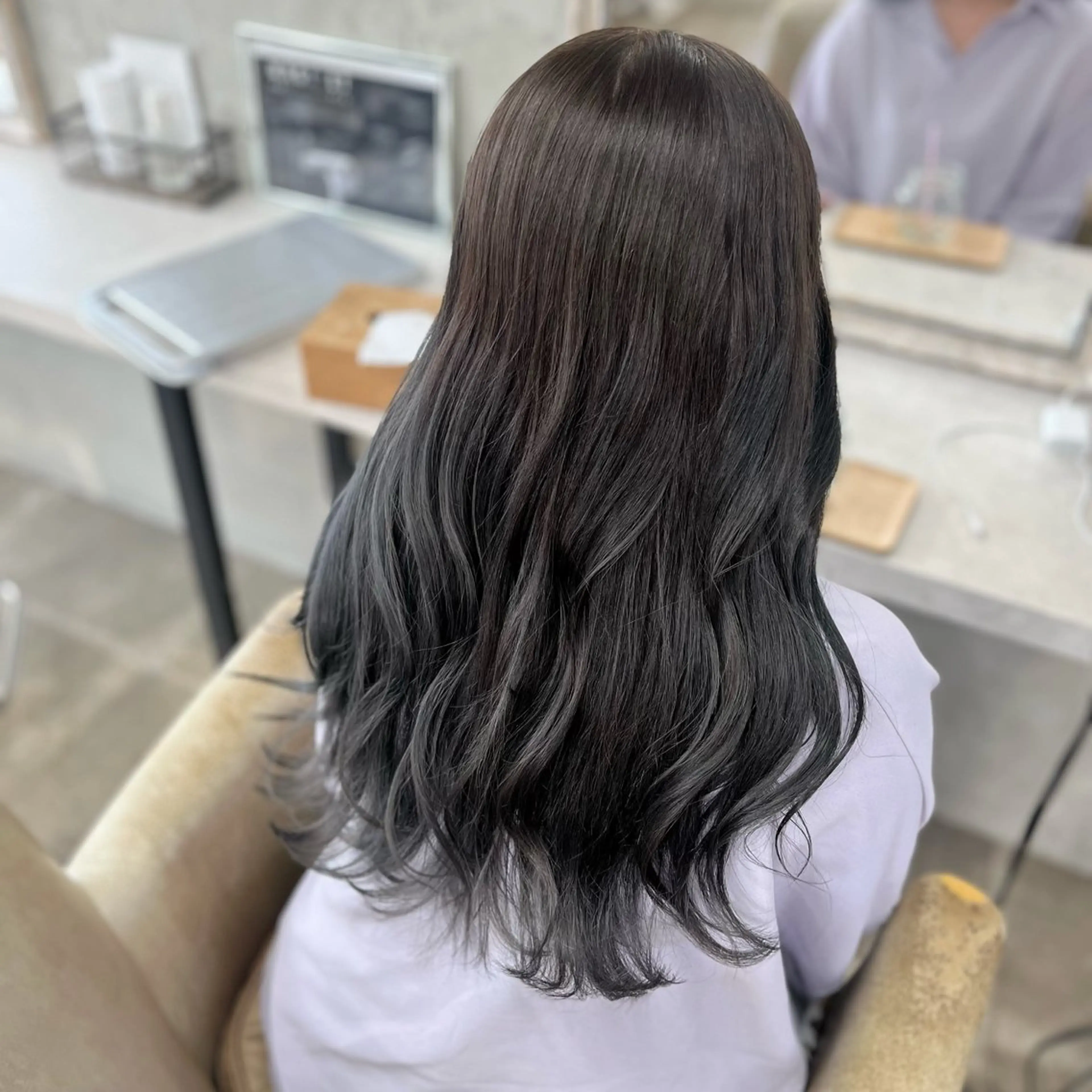 ロング カラー ケアカラー トリートメント ヘアカラー Blast akihaのヘアスタイル