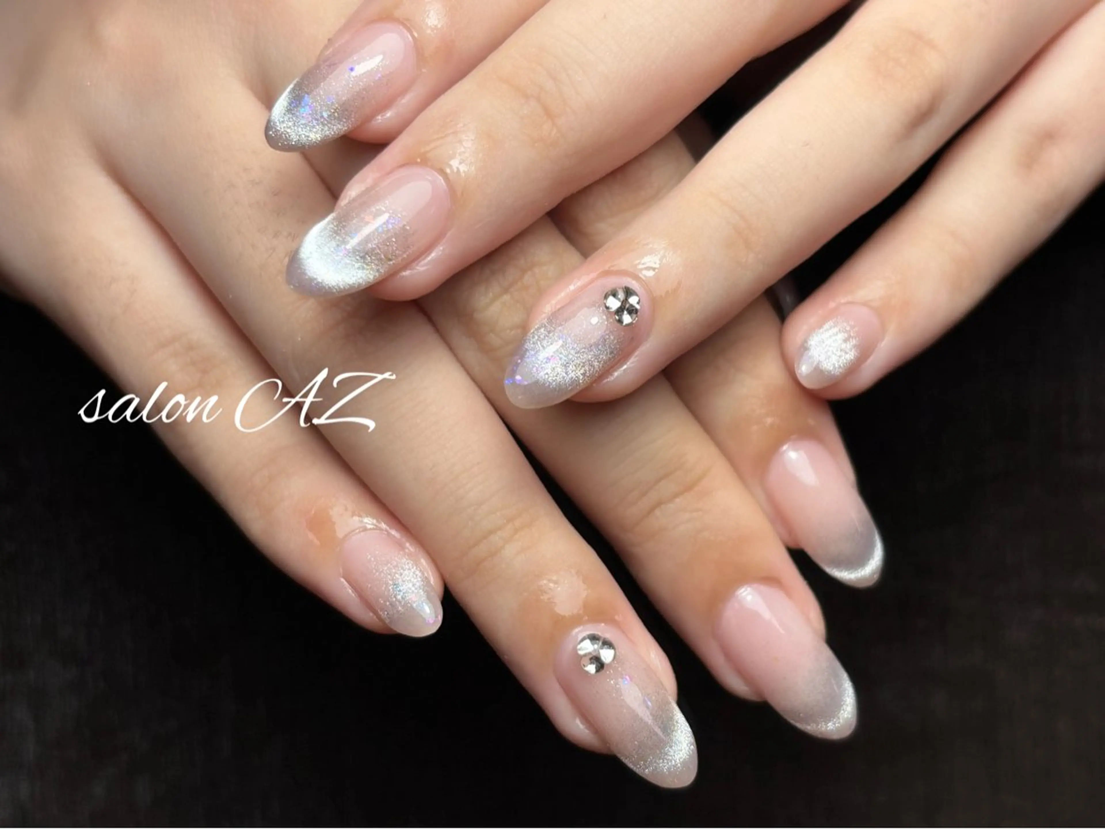 ネイル アートネイル 長さ出し フットネイル フレンチネイル ジェルネイル ハンドネイル salon AZのネイルデザイン