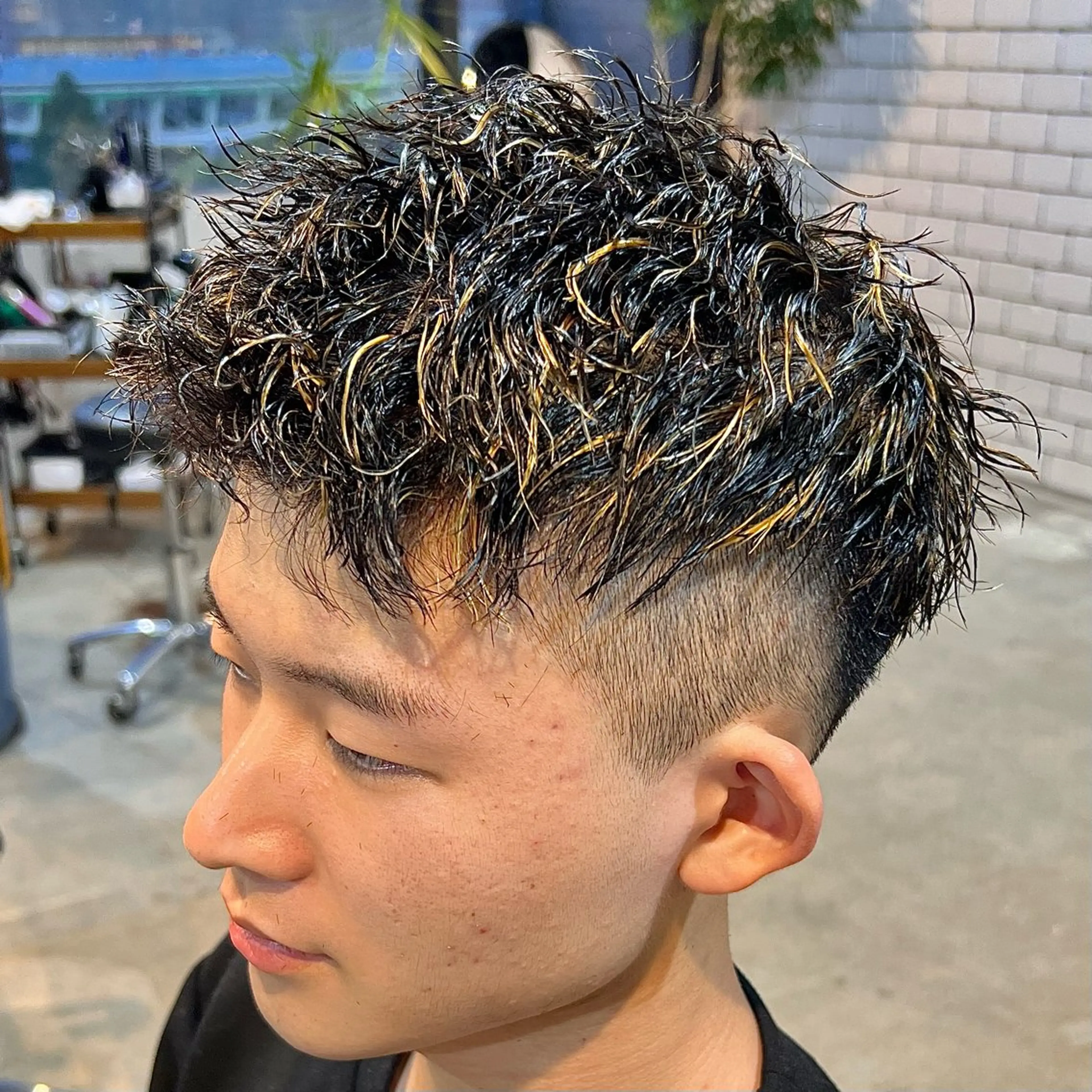 ショート パーマ メンズ men’s salon NOA solte. 【メンズサロン ノアソルテ】所属・メンズパーマ職人 加藤 弘貴のヘアスタイル