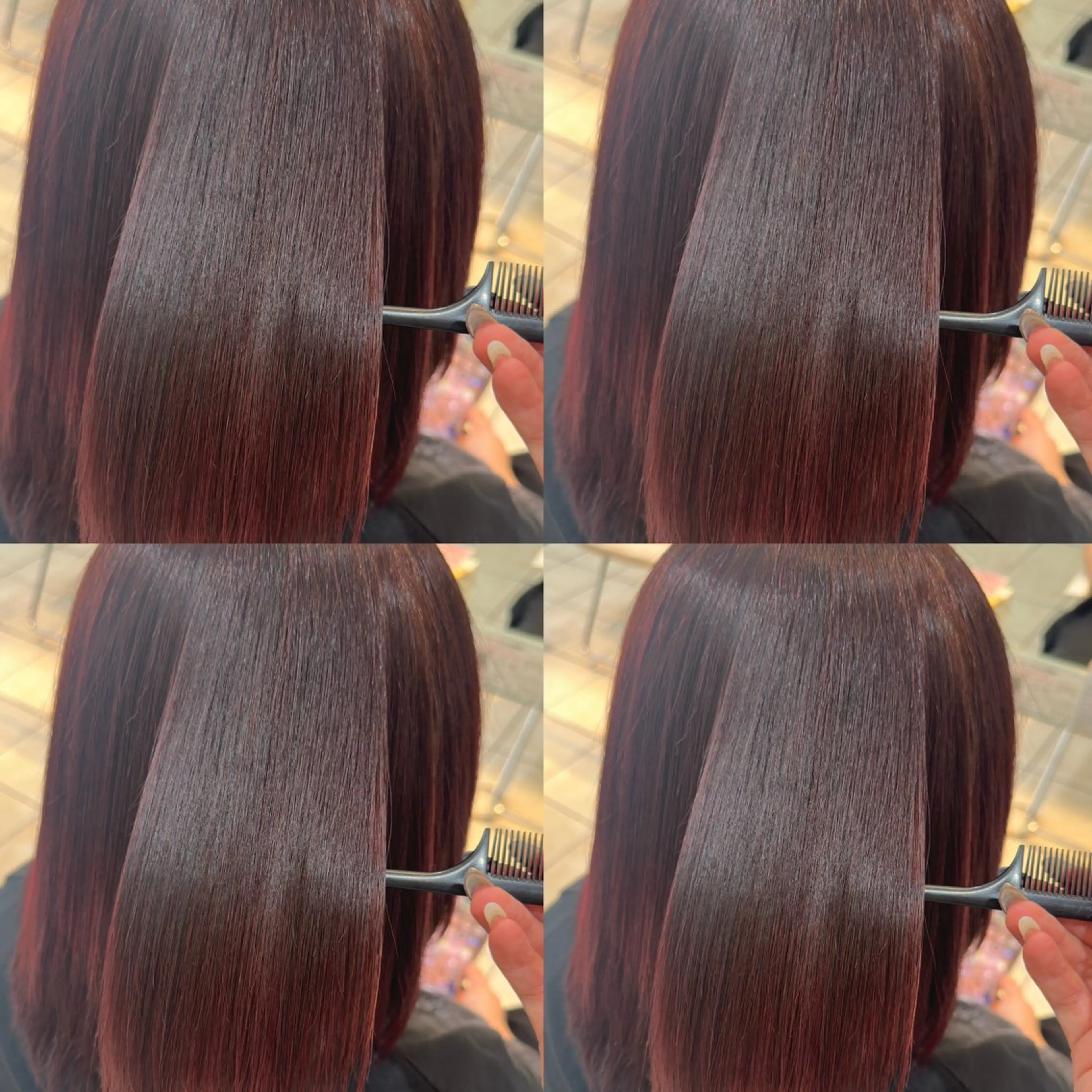 ミディアム カラー カット ヘアカラー トリートメント 【髪質改善特化】 艶髪/透明感カラーのヘアスタイル