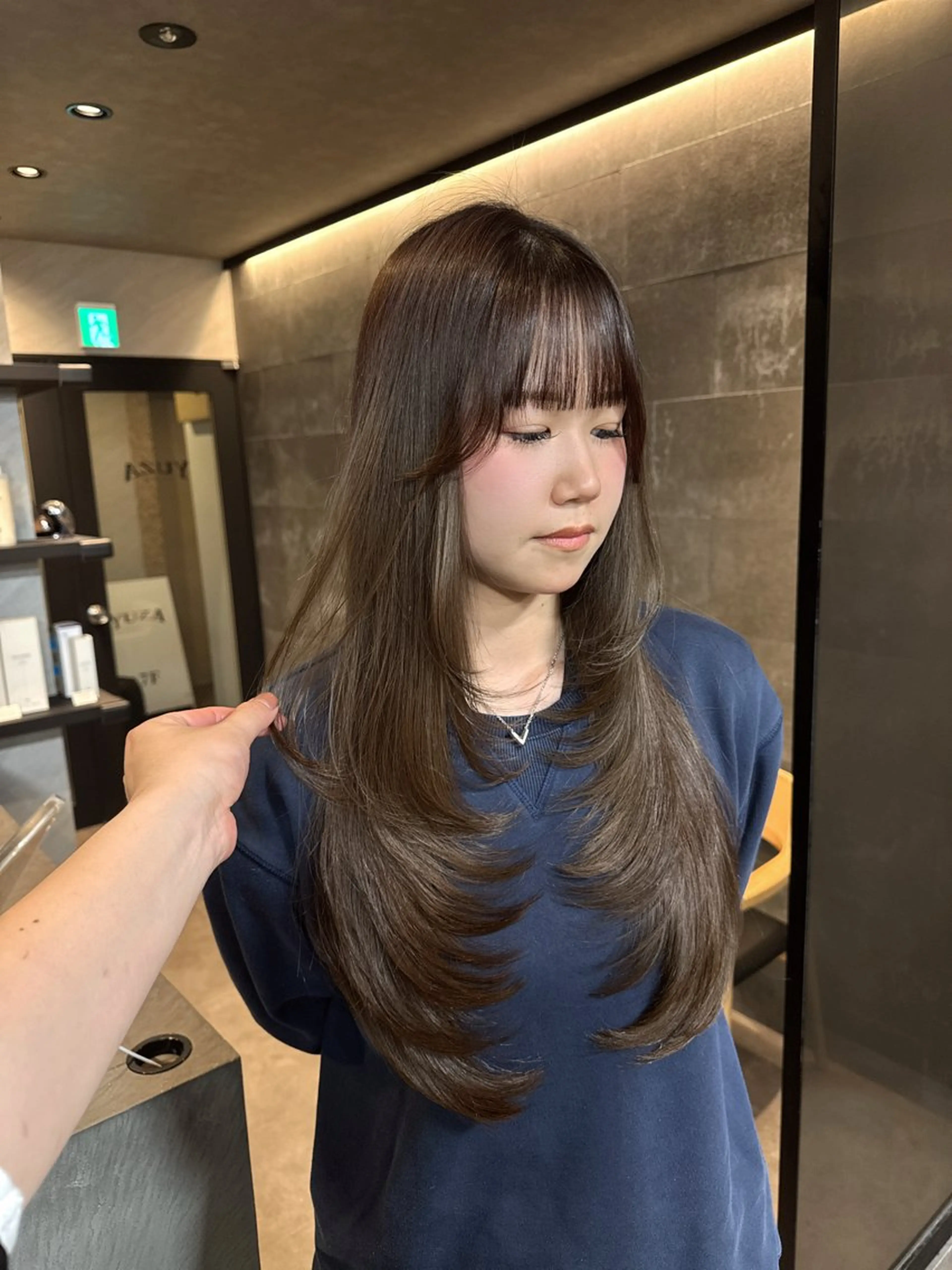 ロング カラー ヘアアレンジ ハイトーンカラー 韓国風ヘア カット ヘアカラー トリートメント ヘアセット YUZA grow HAIR 札幌所属・韓国ヘア指名率 No. 1小堀京介のヘアスタイル