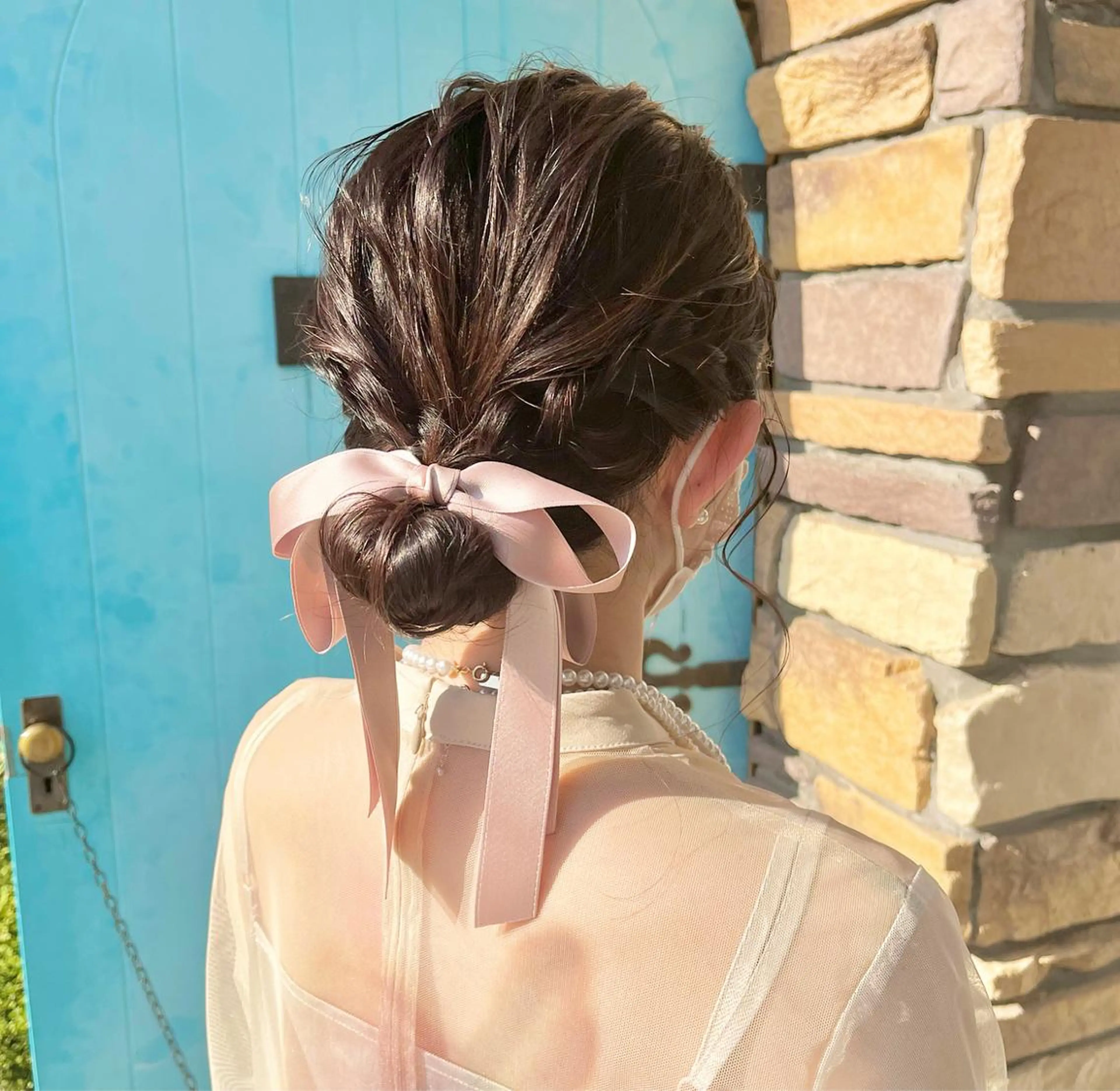 ミディアム ヘアアレンジ 伊藤 玲衣のヘアスタイル