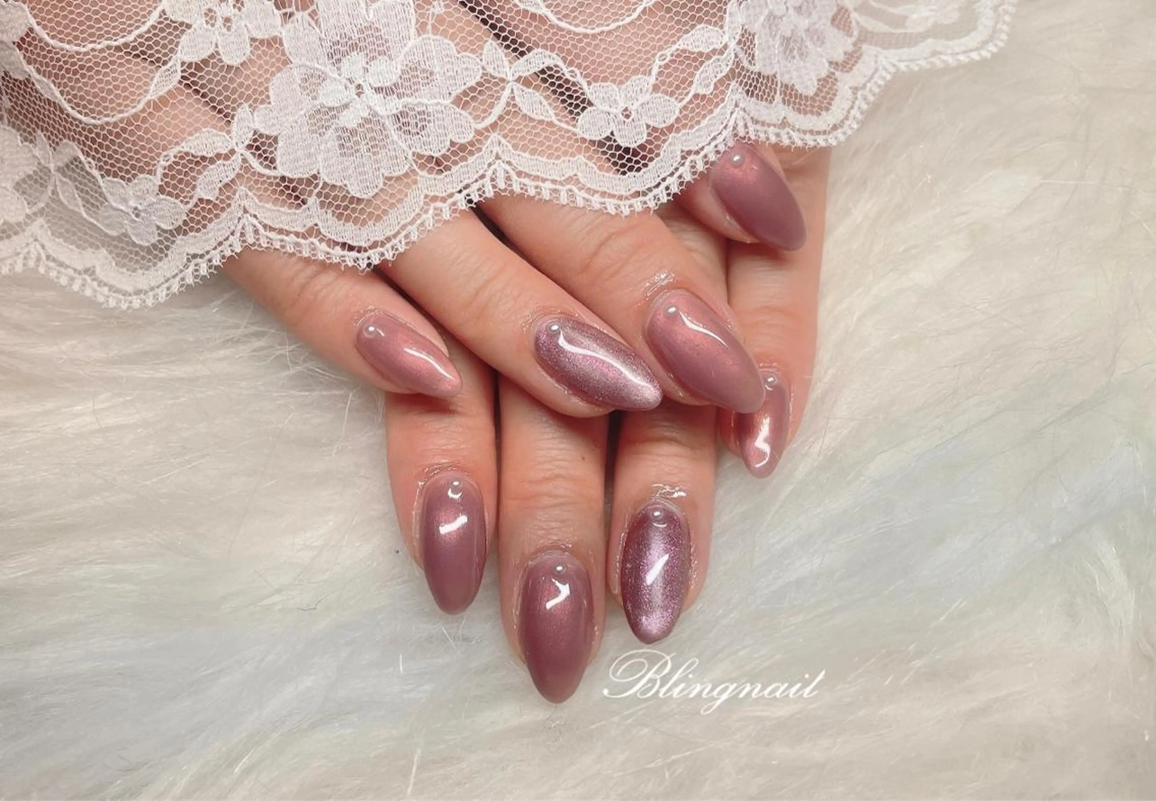 ネイル 23時まで❤︎韓国、 ワンホンネイルのネイルデザイン