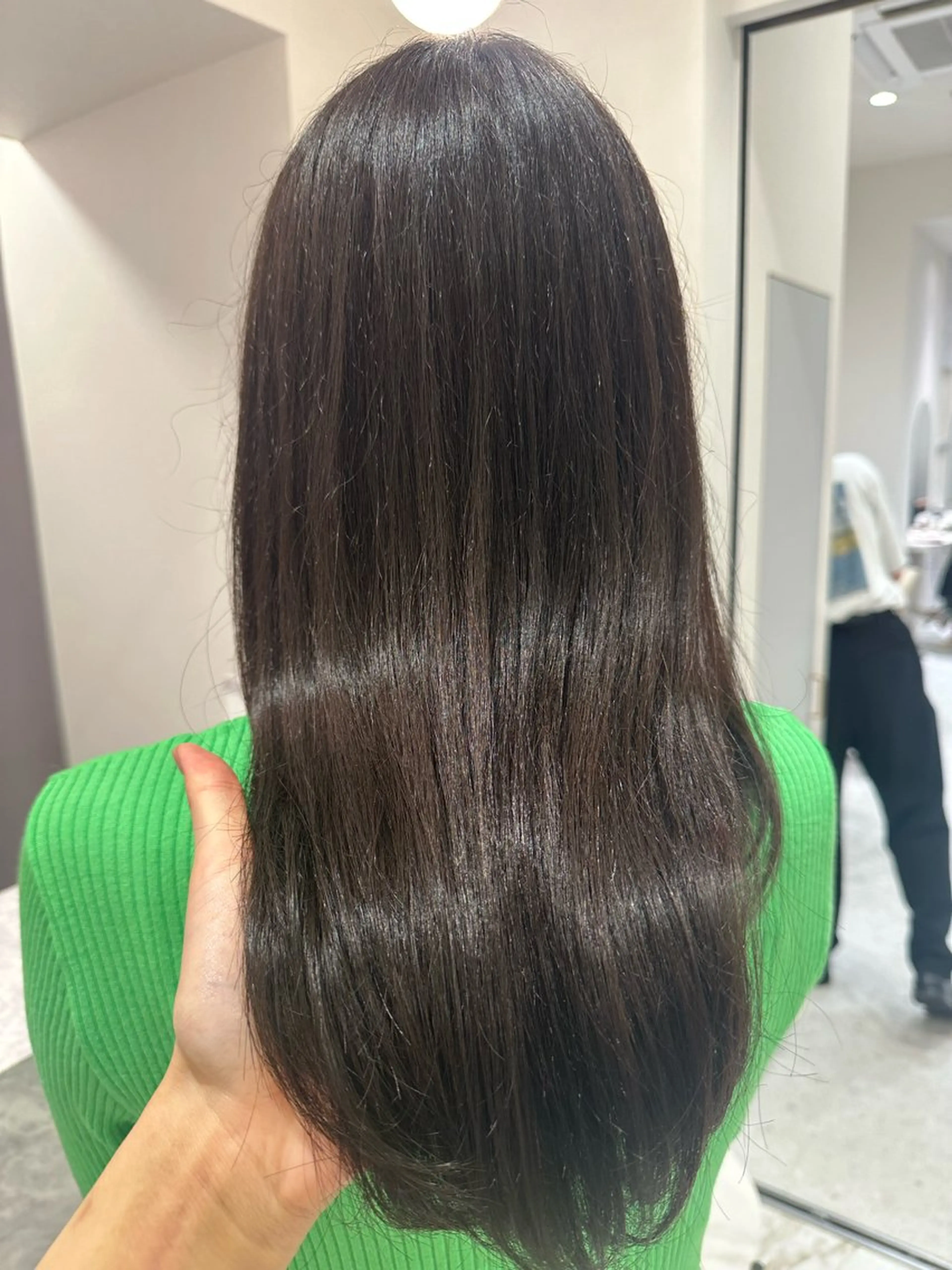 ロング パーマ カット ヘアカラー 縮毛矯正 トリートメント 韓国レイヤー✨ yasuko銀座のヘアスタイル