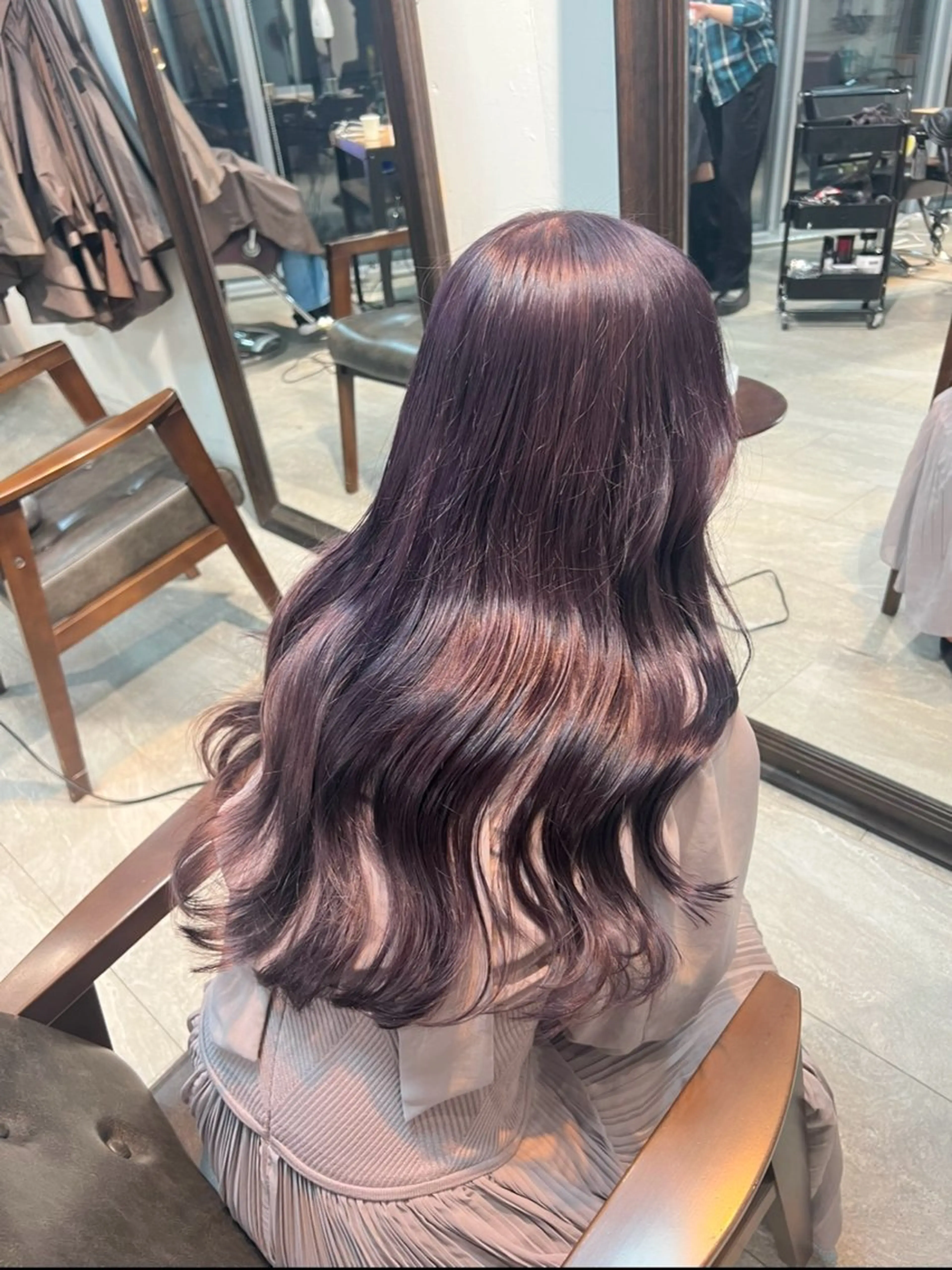 ロング カット ヘアカラー トリートメント 🩶ブリーチ/ レイヤー🩶フミカのヘアスタイル