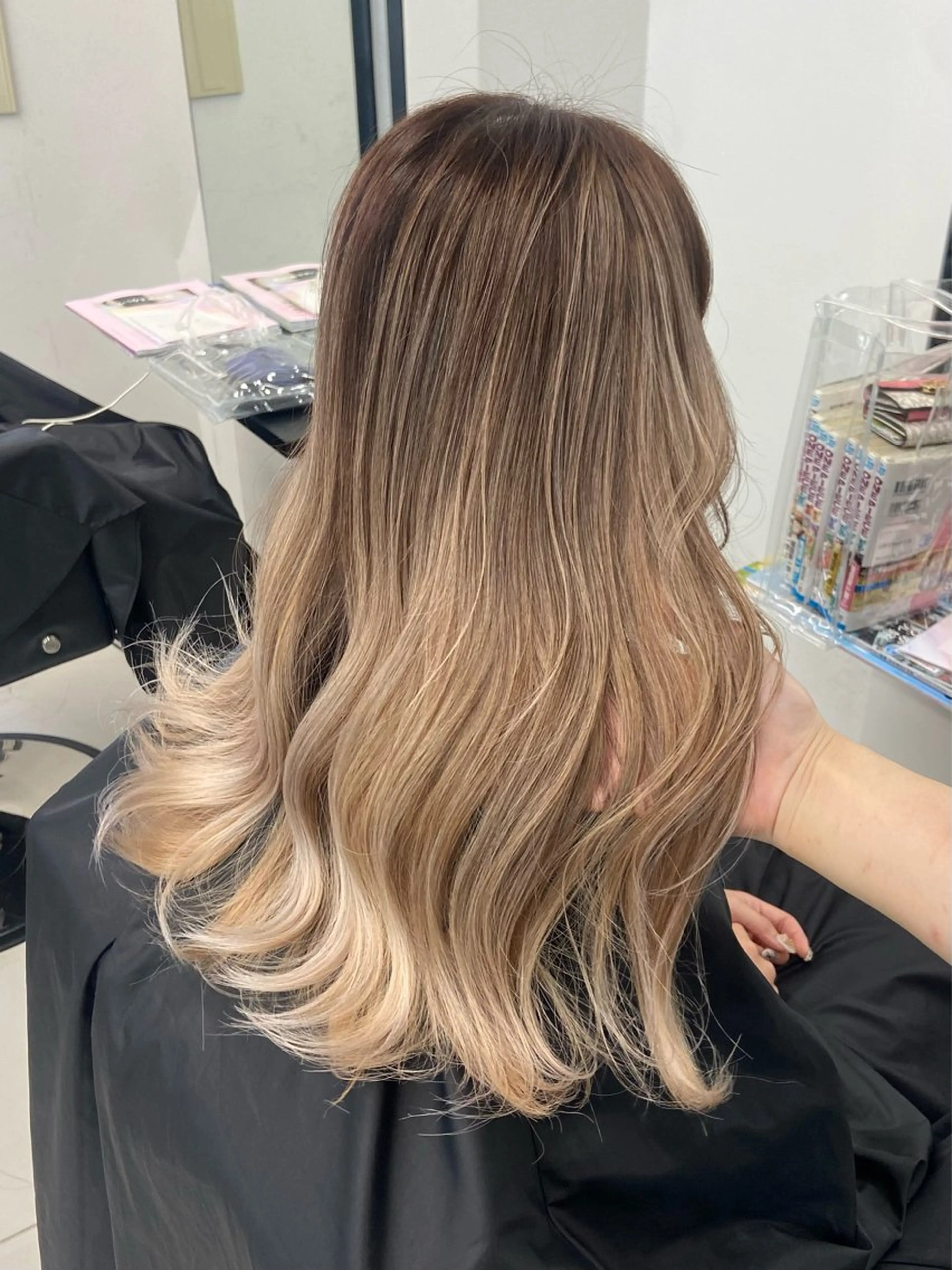 ロング ヘアカラー トリートメント 韓国レイヤー/ヘア カラー🎀ayamiのヘアスタイル