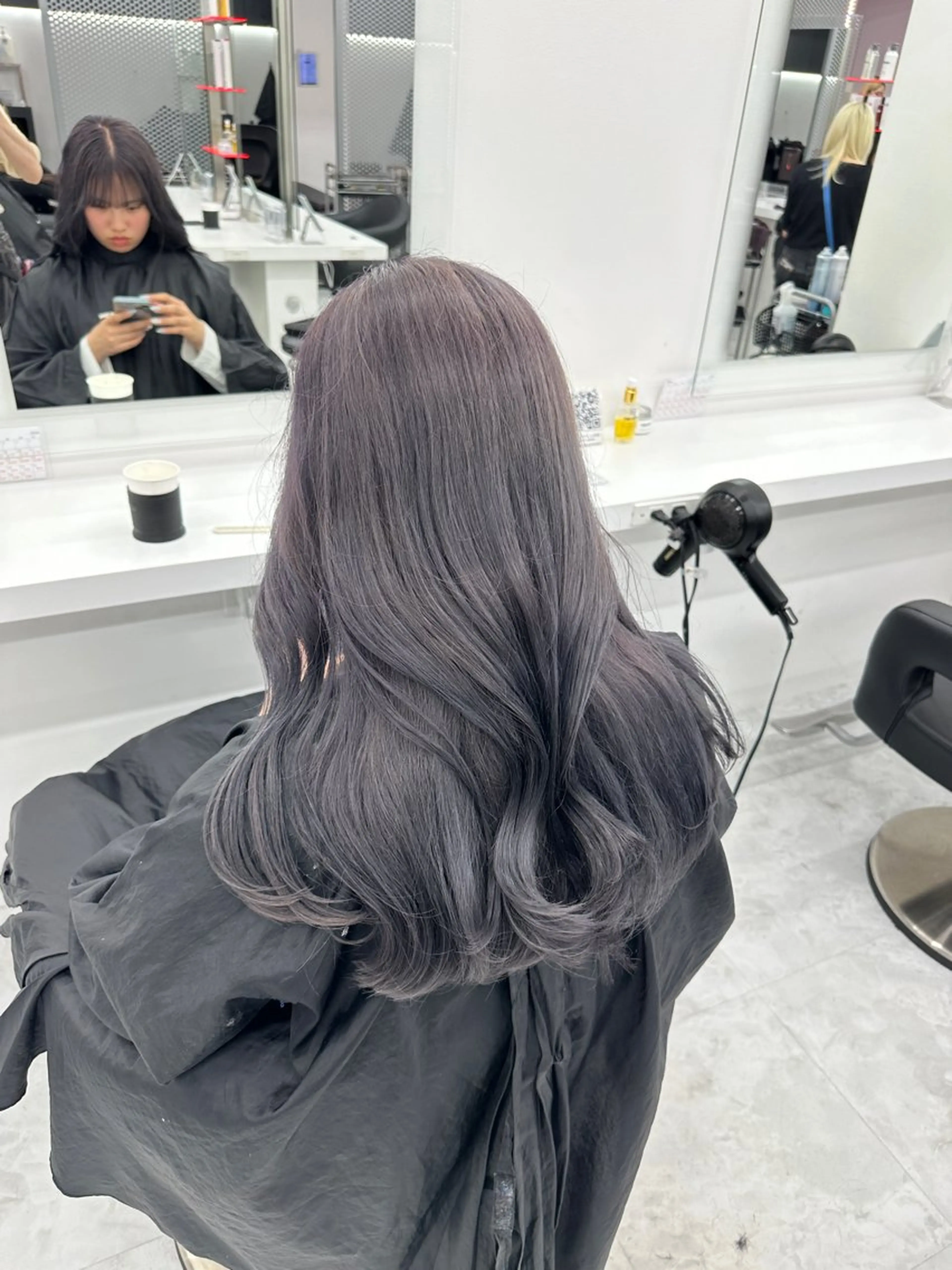 ロング カラー パーマ ヘアアレンジ メンズ キッズ ♥️韓国ヘア レイヤー♥️ゆりのヘアスタイル