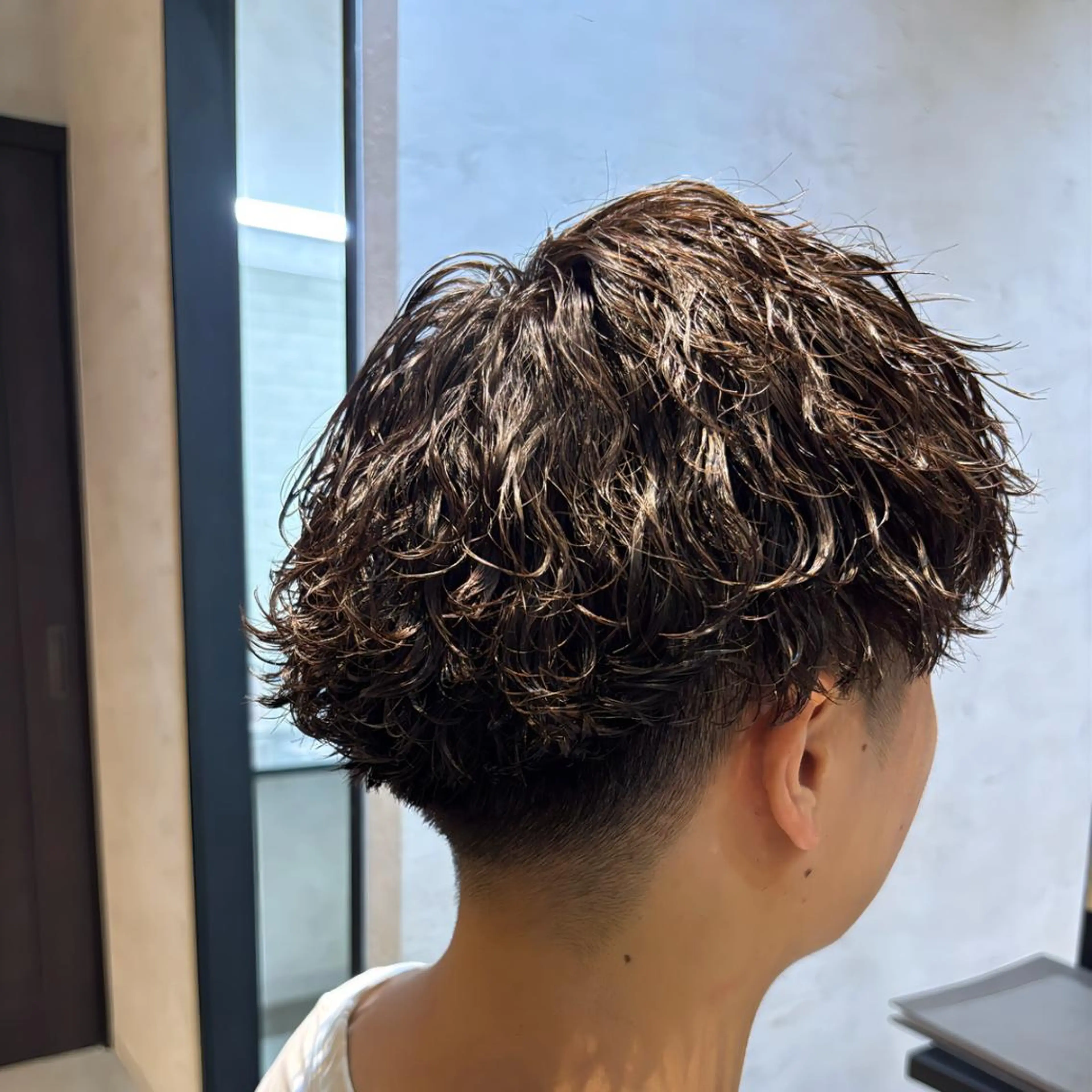 ショート カット パーマ ONE.STOP. LABO/メンズのヘアスタイル