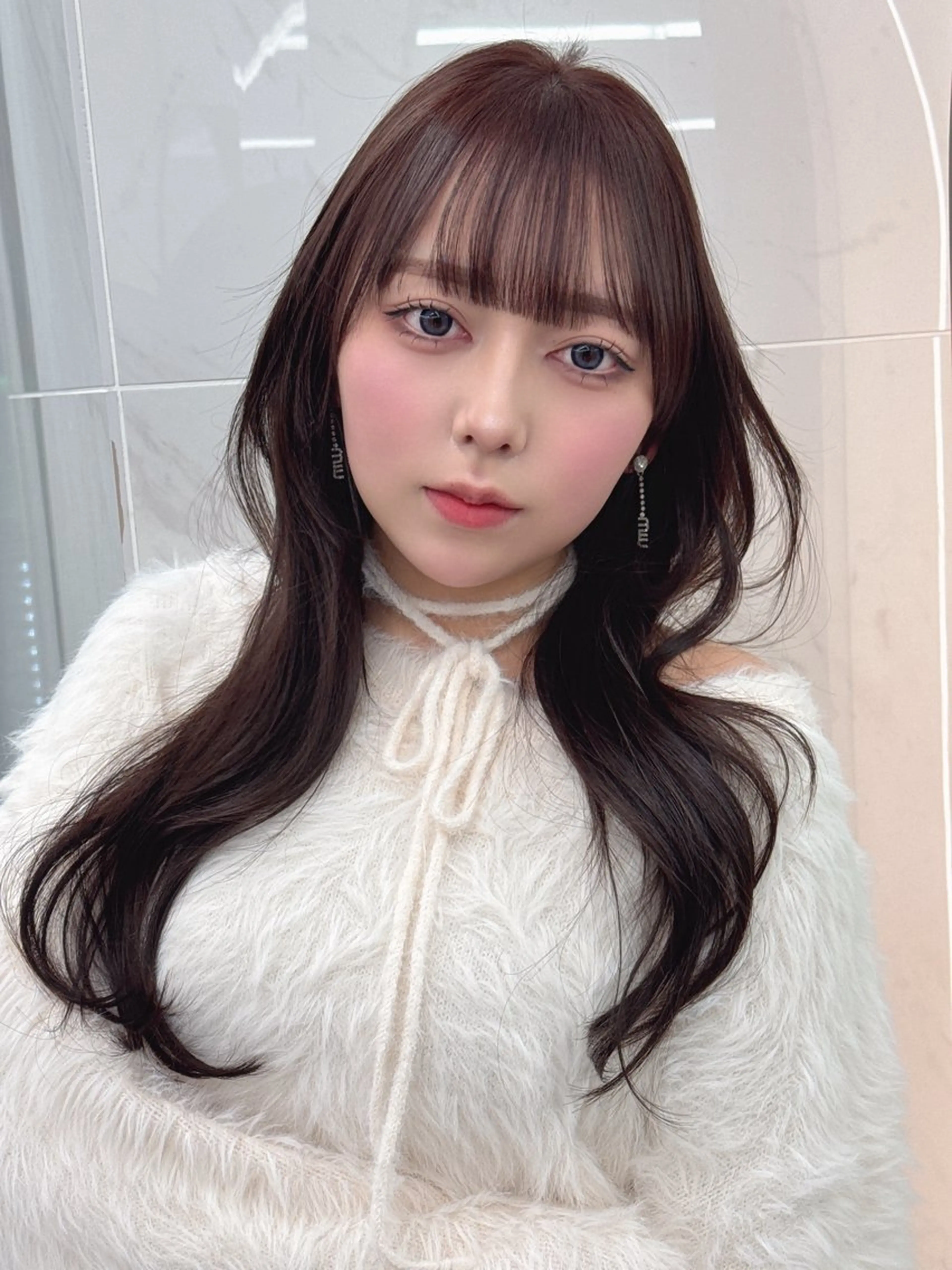 ロング のり🐼顔まわり/ 韓国/レイヤーカットのヘアスタイル