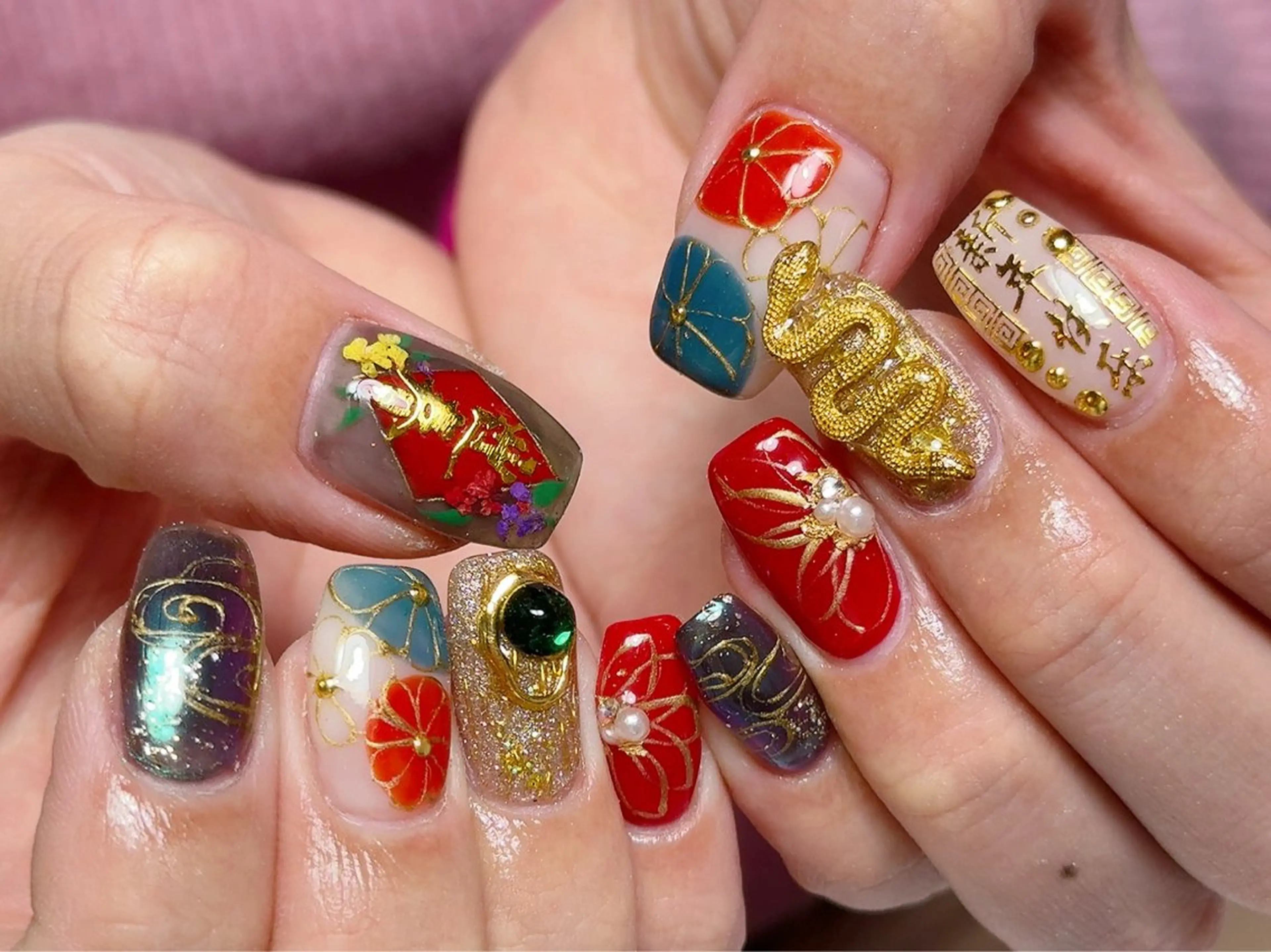 ネイル ハンドネイル Nail Atelier IamI所属・アイアムアイ 大村磨衣のネイルデザイン