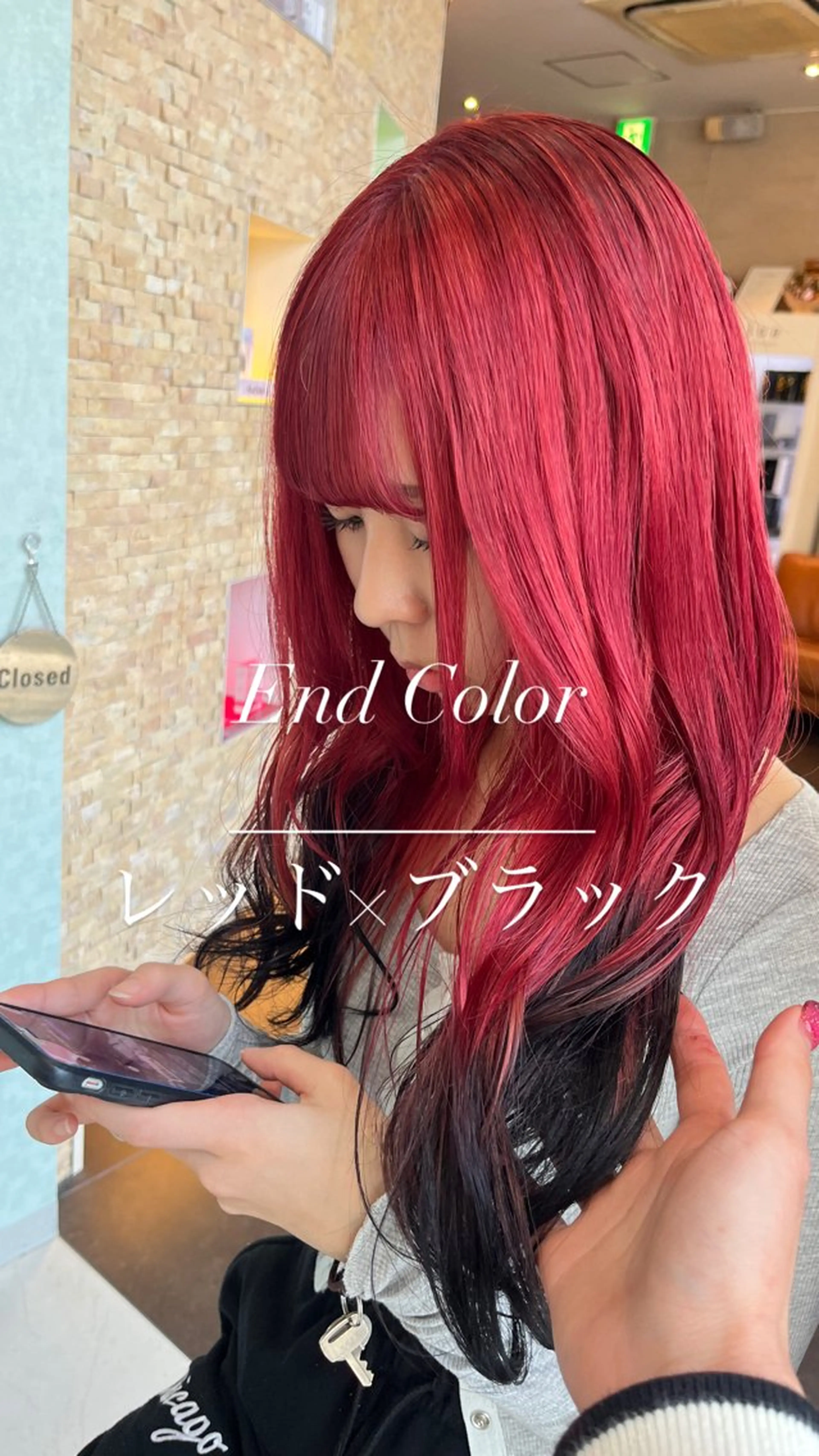 カラー 透明感カラー✨🩵 韓国ヘアkanatoのヘアスタイル