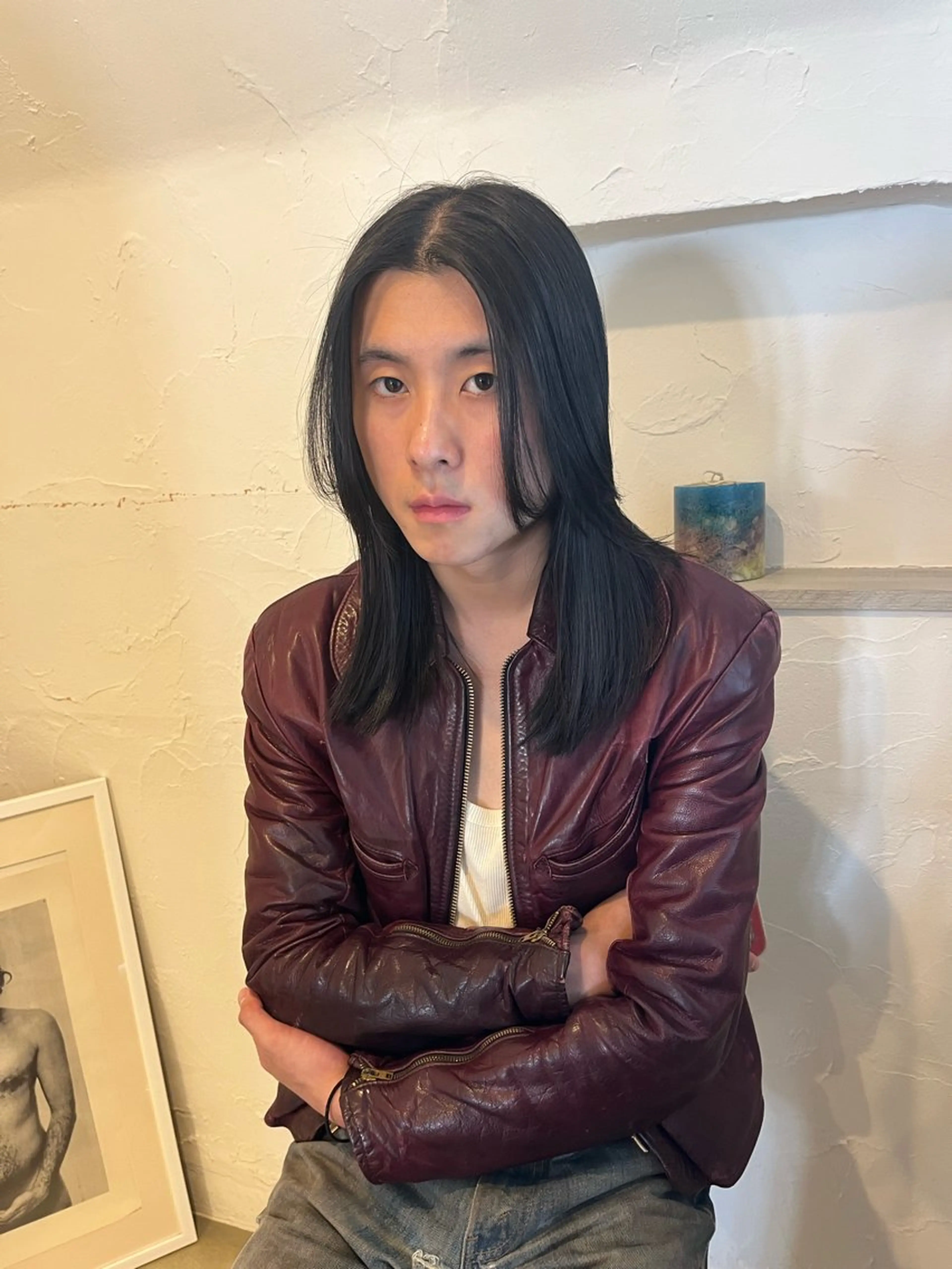 セミロング メンズ レイヤーカット mikaze ˚✧₊☆*:.｡渋谷のヘアスタイル