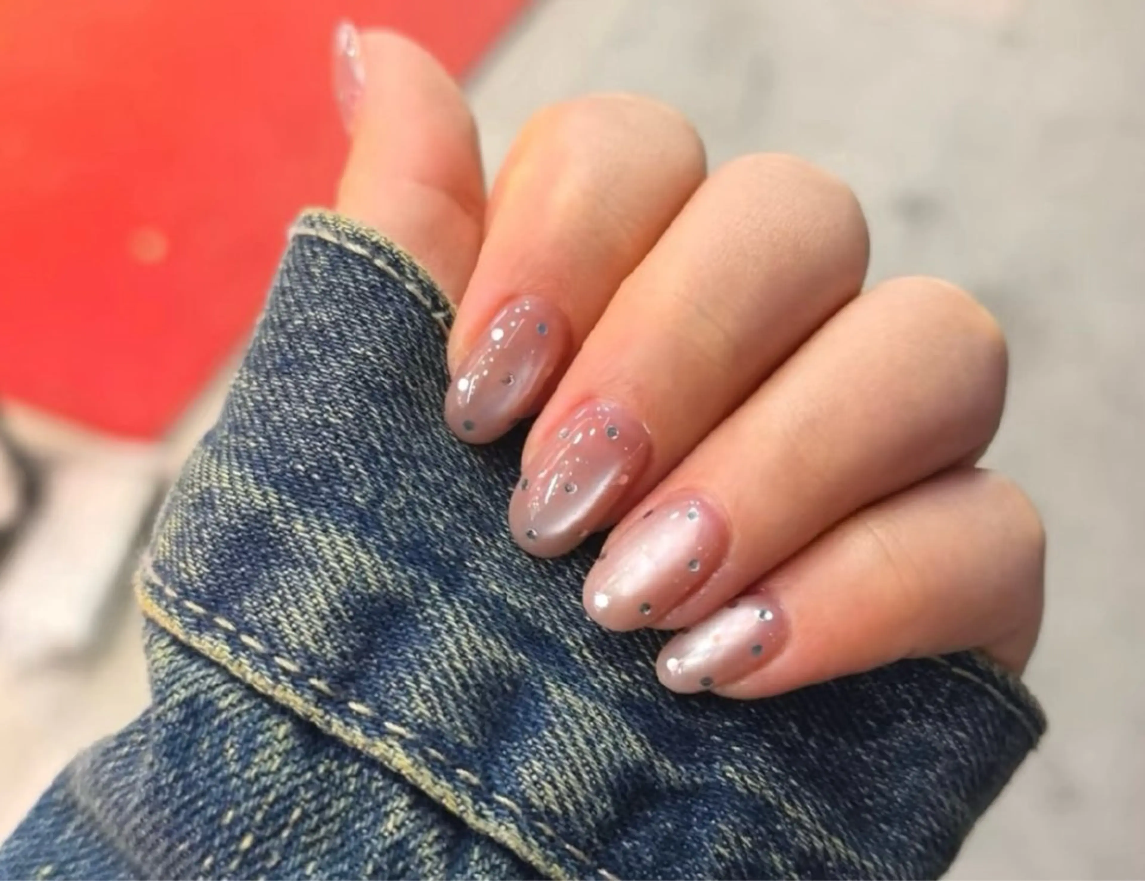 ネイル 春ネイル ワンホンネイル ハンドネイル Rainbow Nailのネイルデザイン