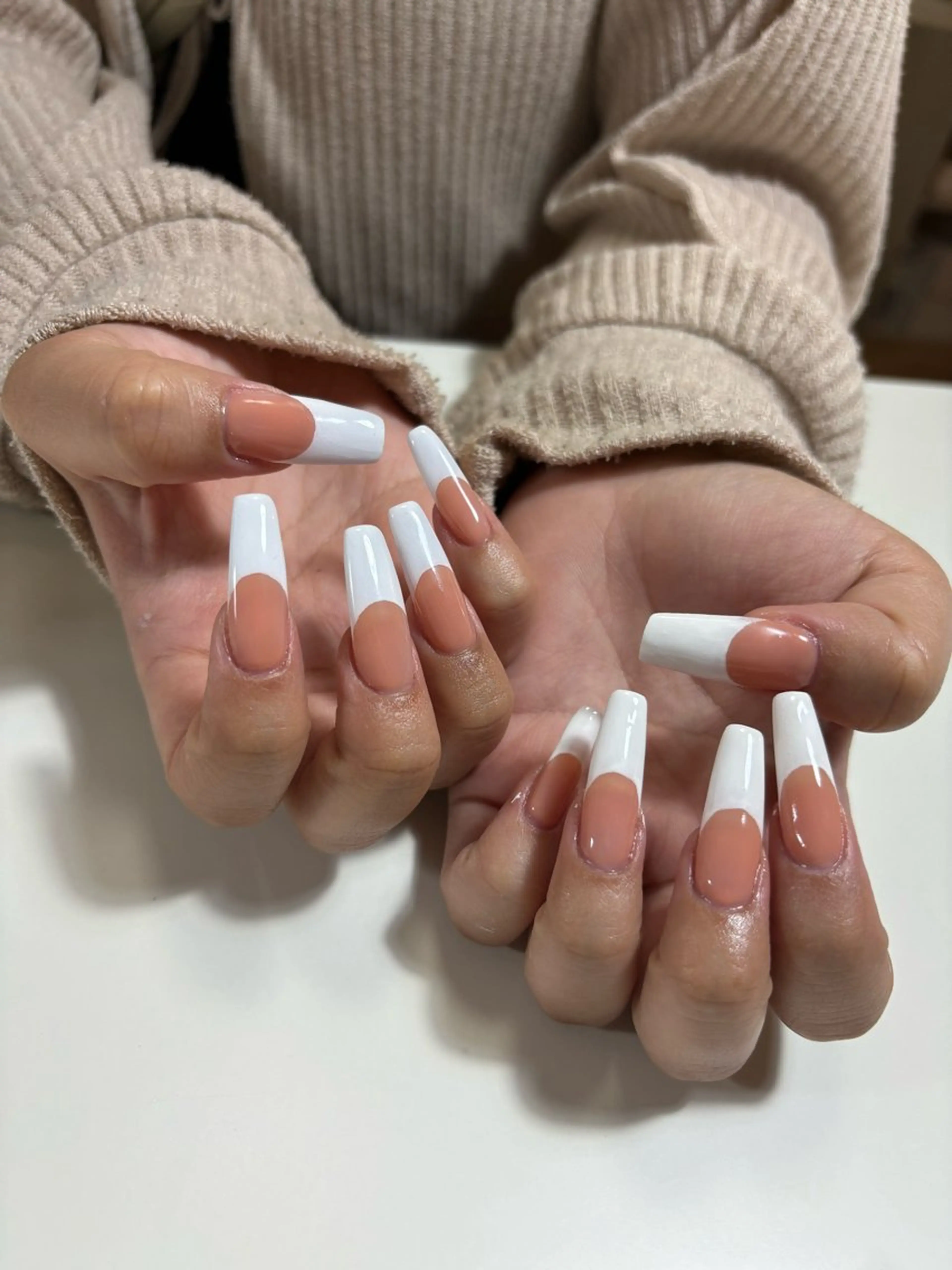 【🍀Jr.ネイリスト】🎱オフありフレンチ💫💫の写真